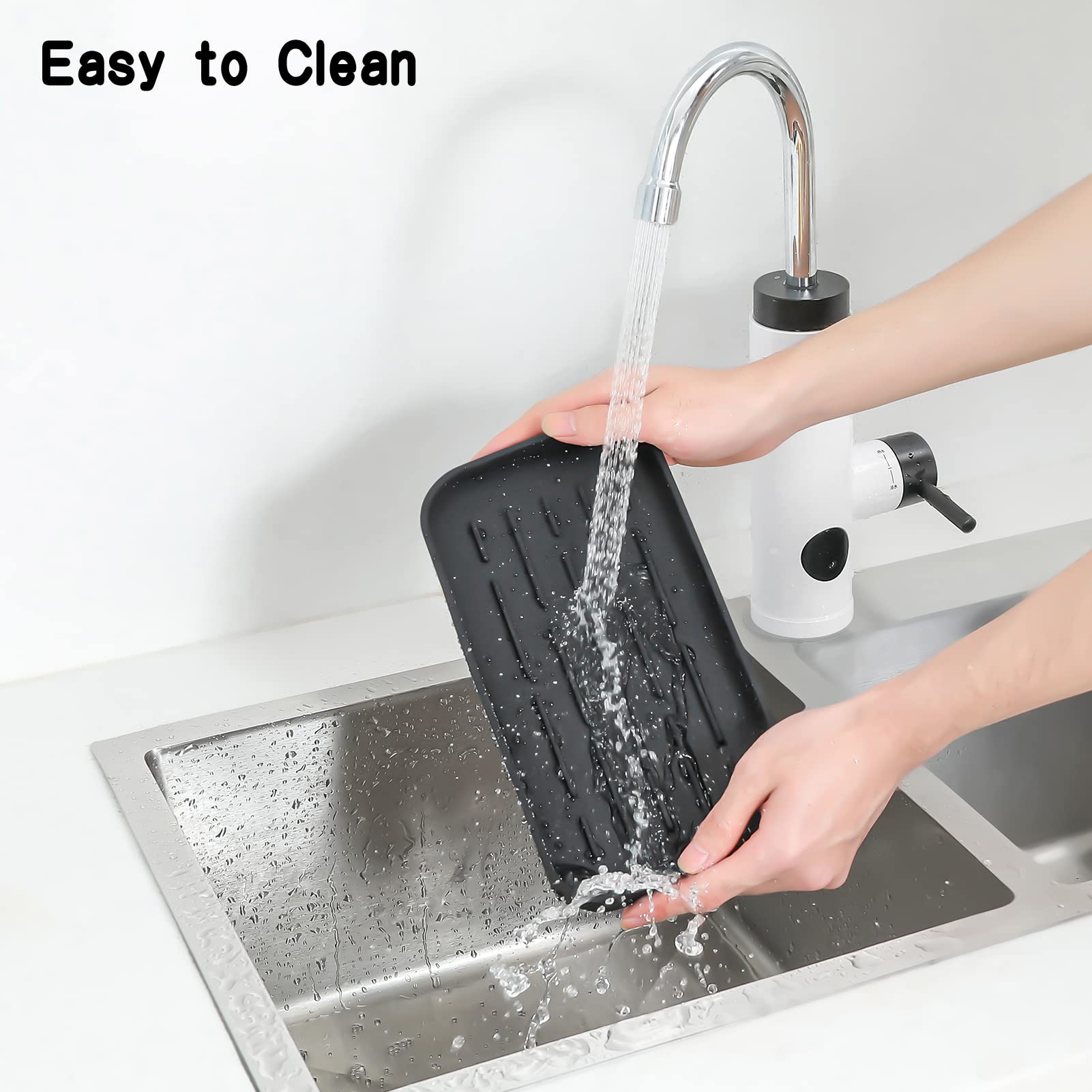 Silicone Kitchen Sink Organizer Tray for Multiple Usage