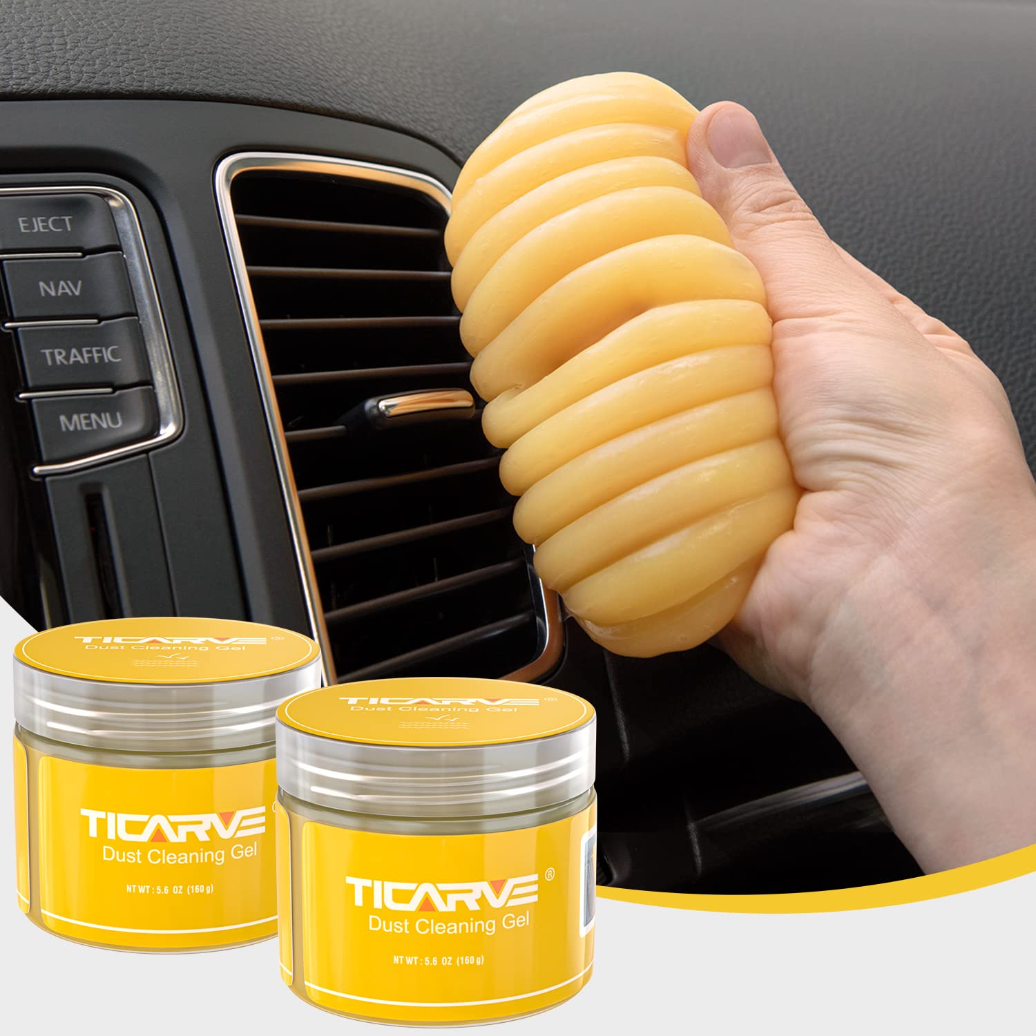 2pack Cleaning Gel Car Putty Car Accessories Auto Detailing Kits (11.28 Ounce)