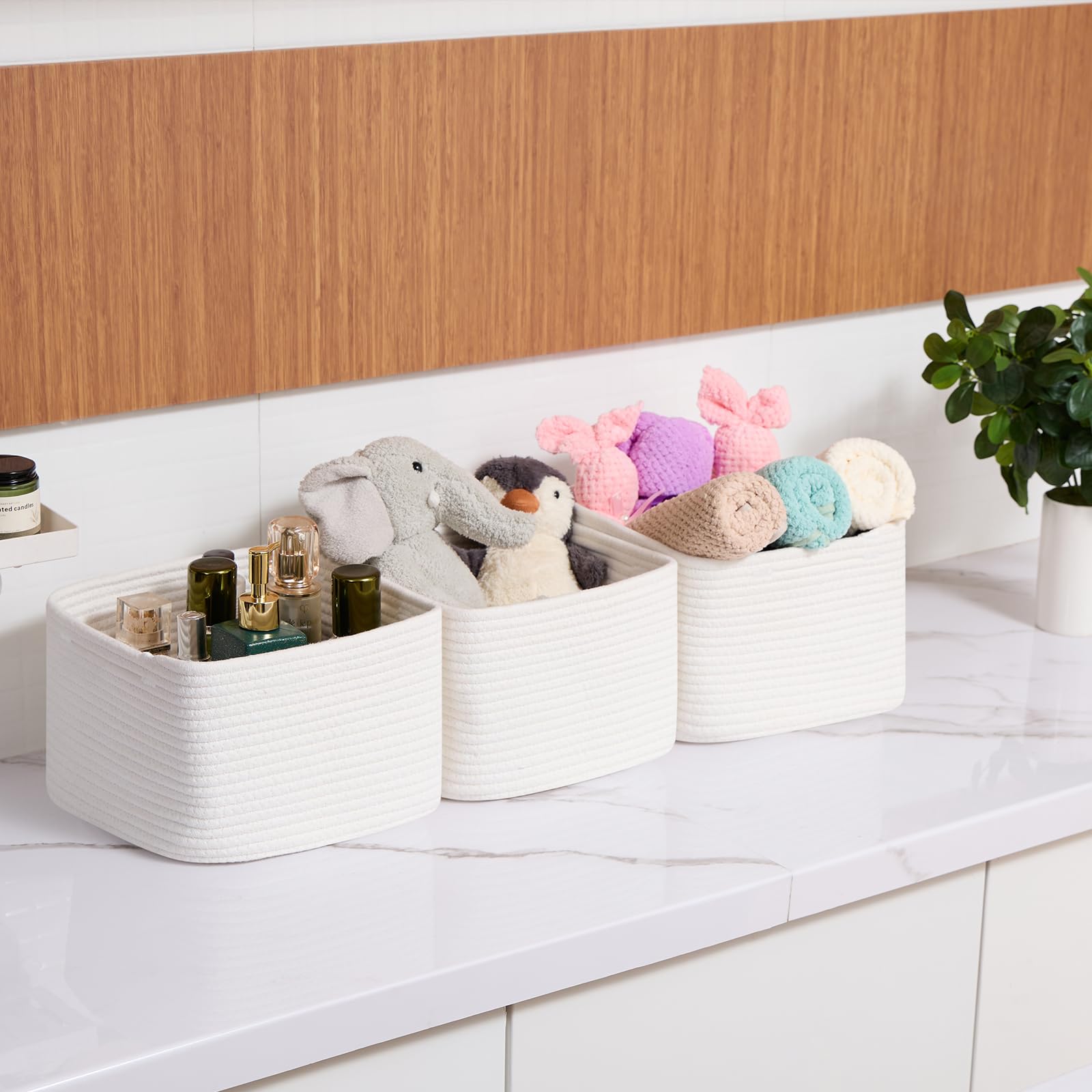 Small Organizing Baskets for Cubes Shelf (3 Count)