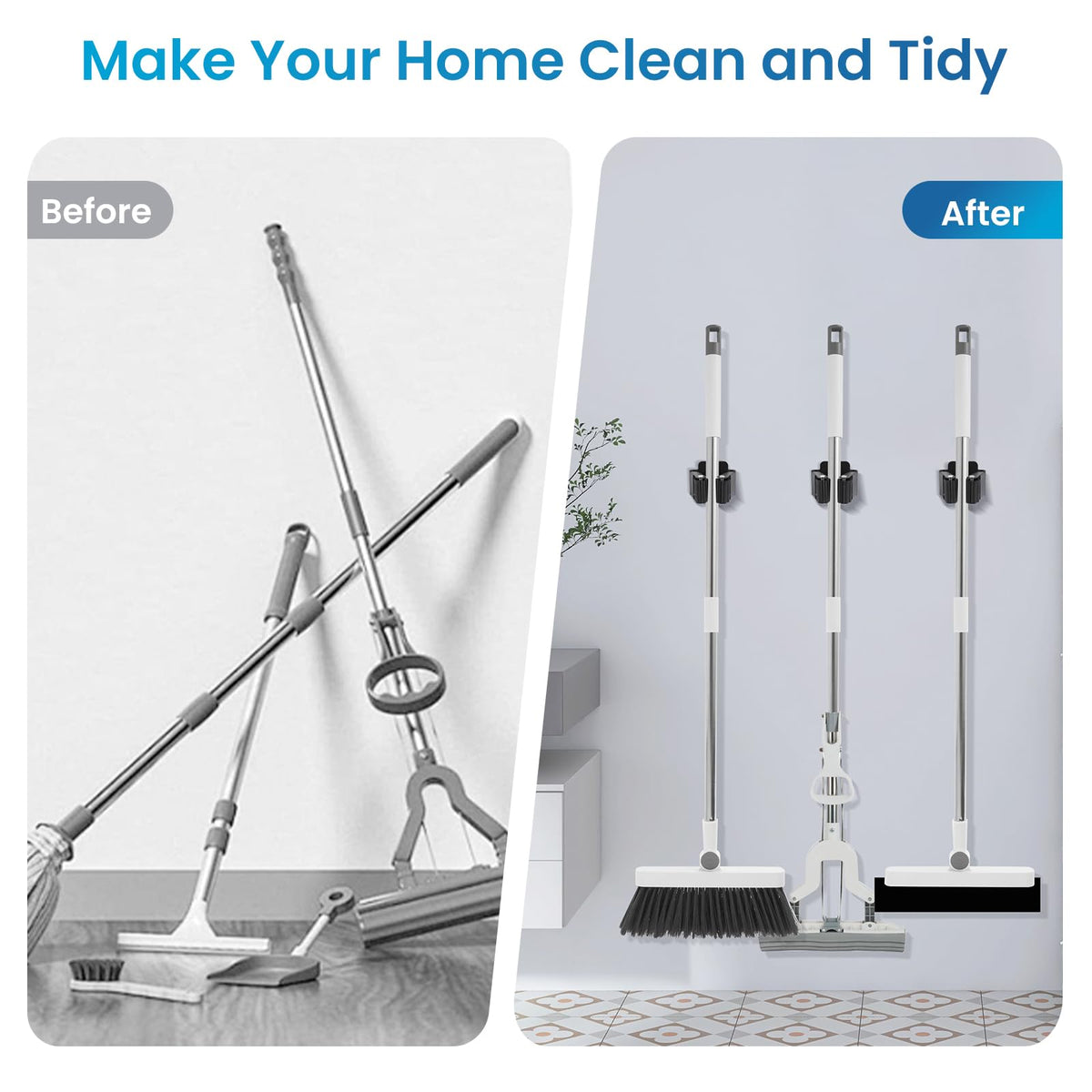 Broom Holder Wall Mount (12 Count)