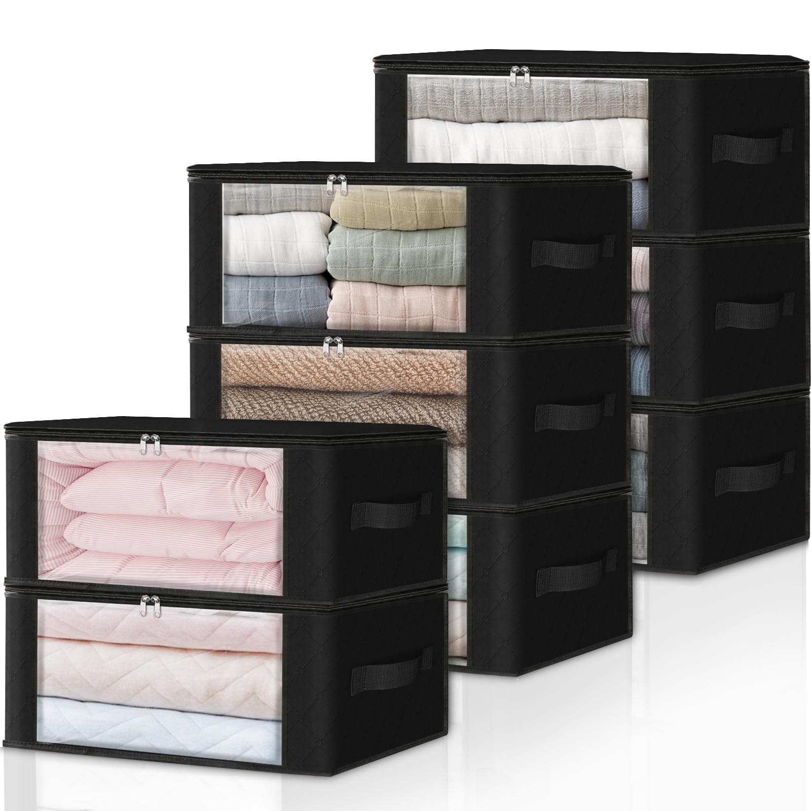 8 Pack Clothes Organizer Storage Bags (8 Count)
