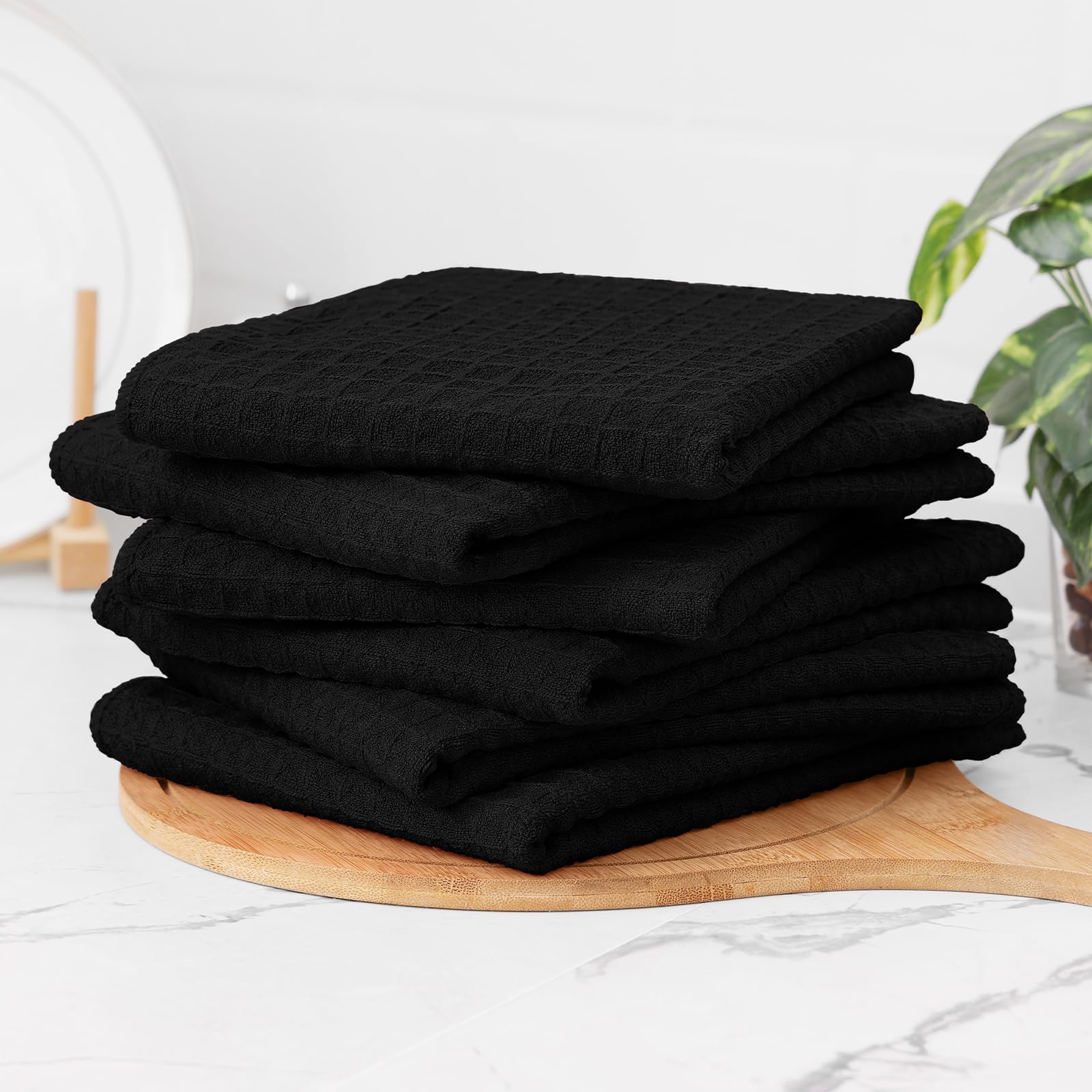 Microfiber Kitchen Towels and Dishcloths Sets (12 Count)