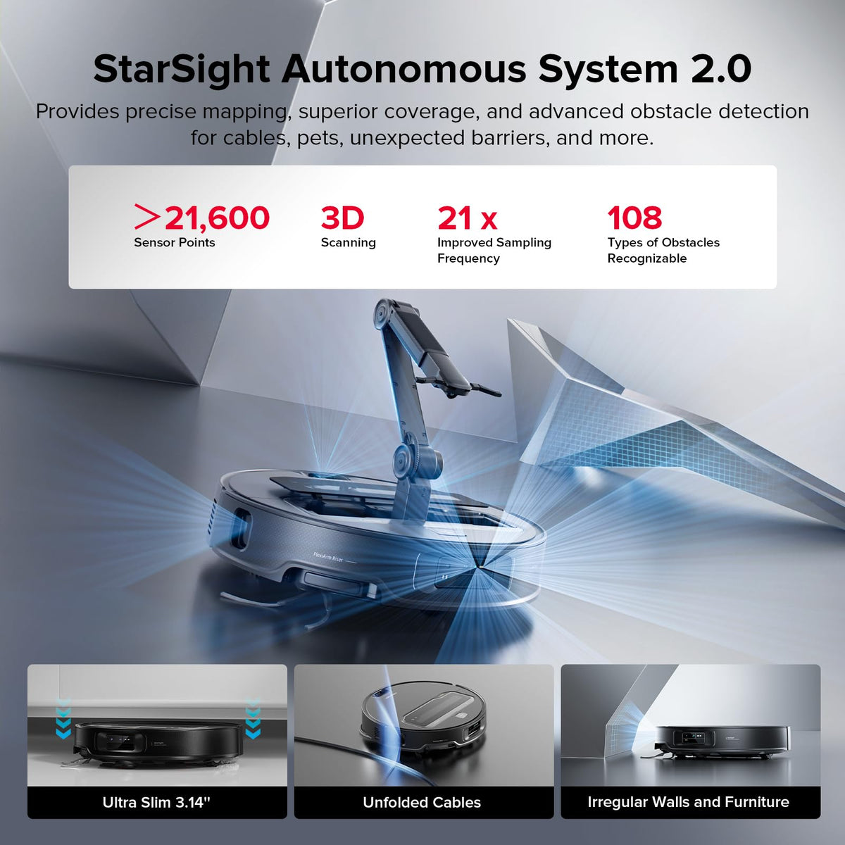 Saros Z70 Robot Vacuum and Mop