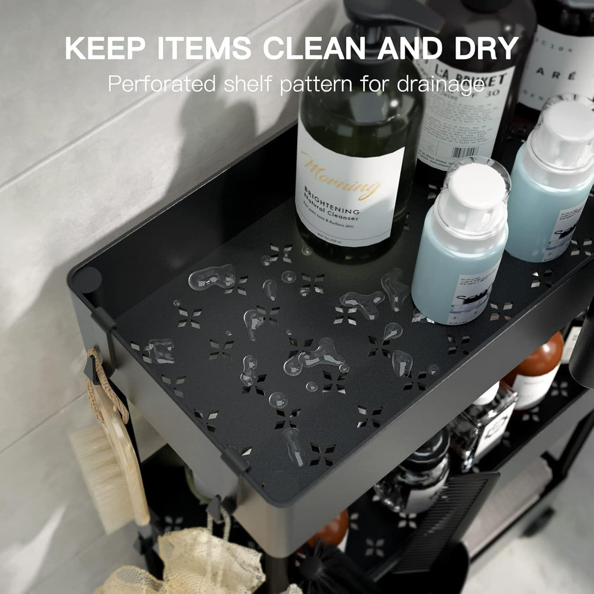 3 Tier Bathroom Storage Cart