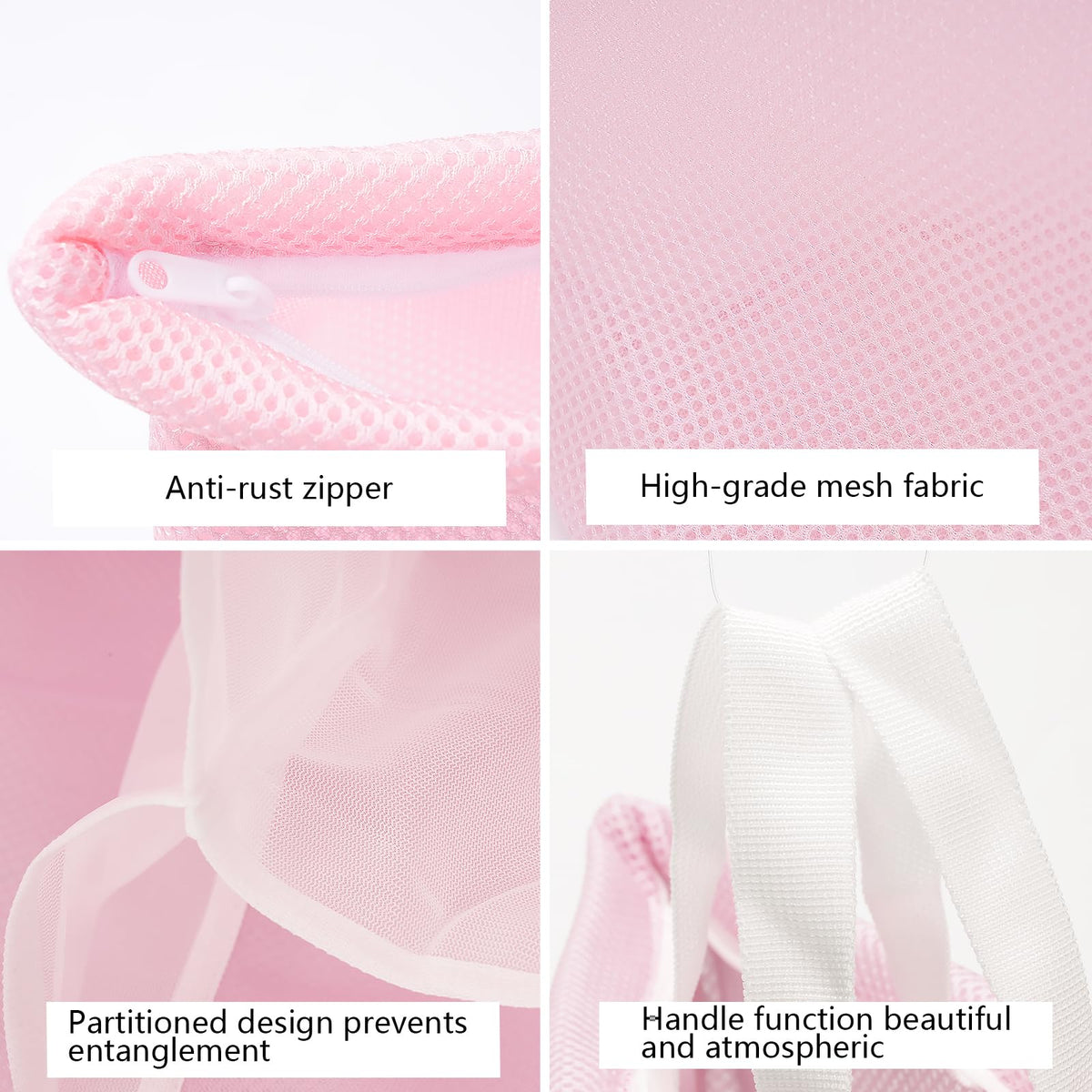 2 Pcs laundry bag with handles mesh laundry bags washing machine laundry totes travel storage and sorting bag for Clothes laundry bag for delicates