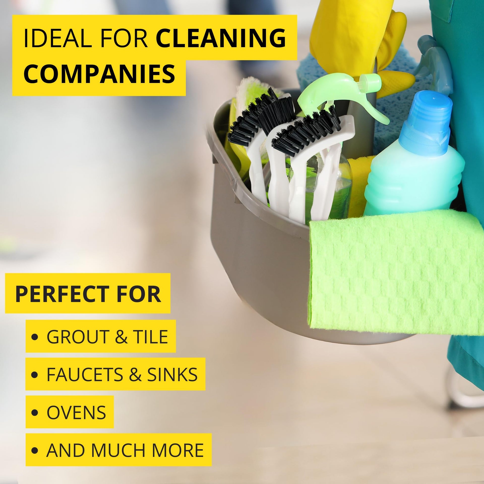 6 Pack Grout Cleaner Brush Scrub Set (6 Count)