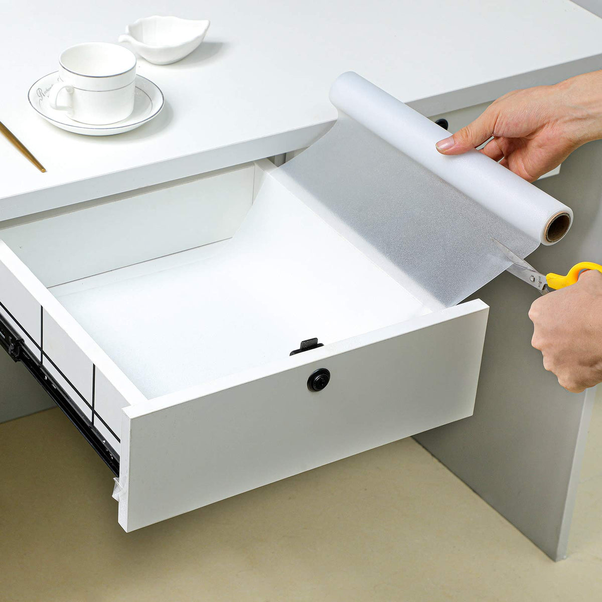 Shelf Liner Silicone Shelf Liners for Kitchen Cabinets Non (29.1 Sq Ft)