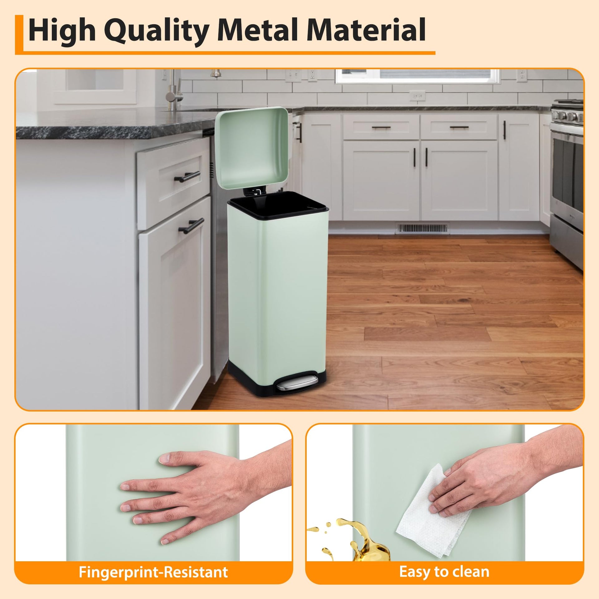 8Gallon 30l Kitchen Trash Can