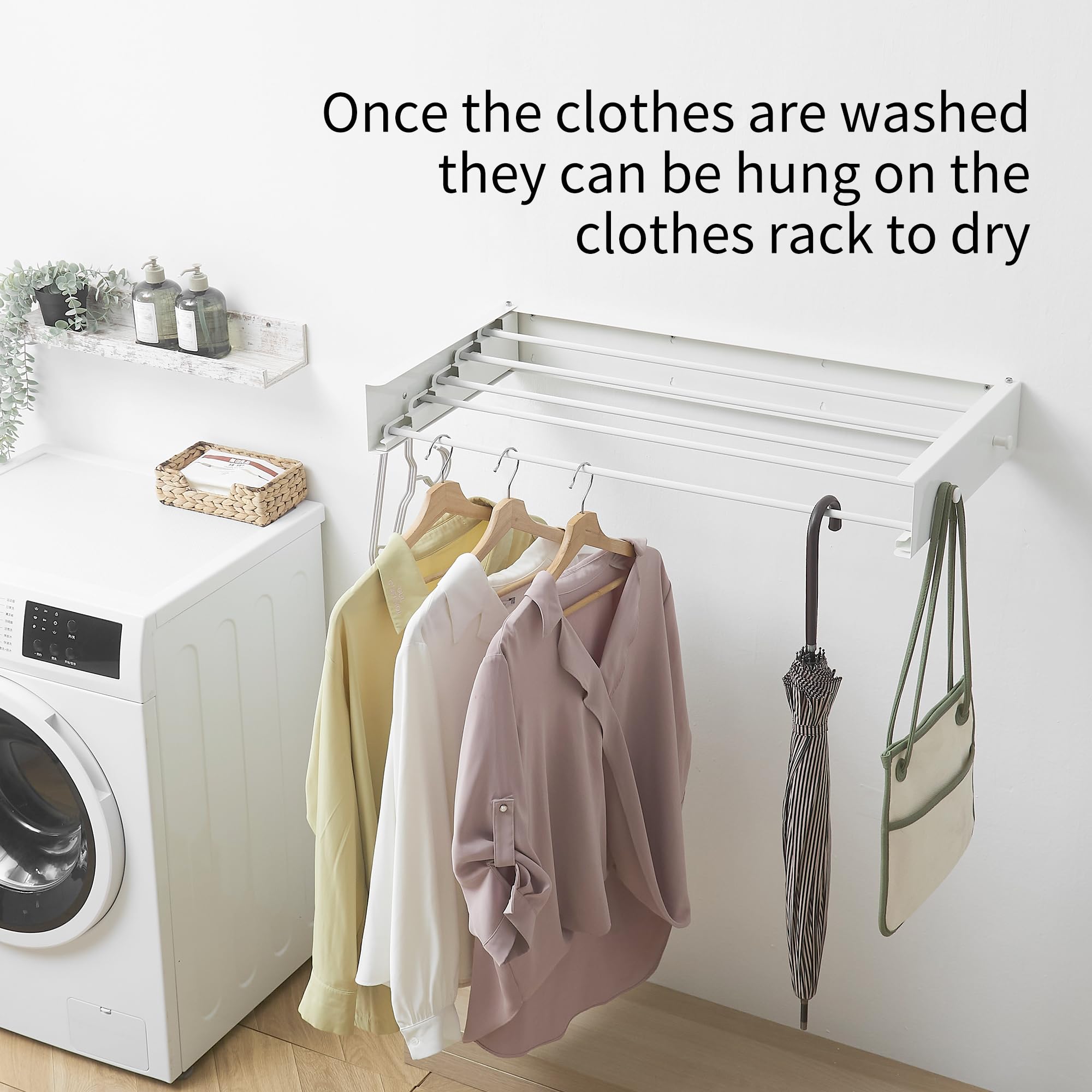 Wall Mounted Clothes Drying Rack