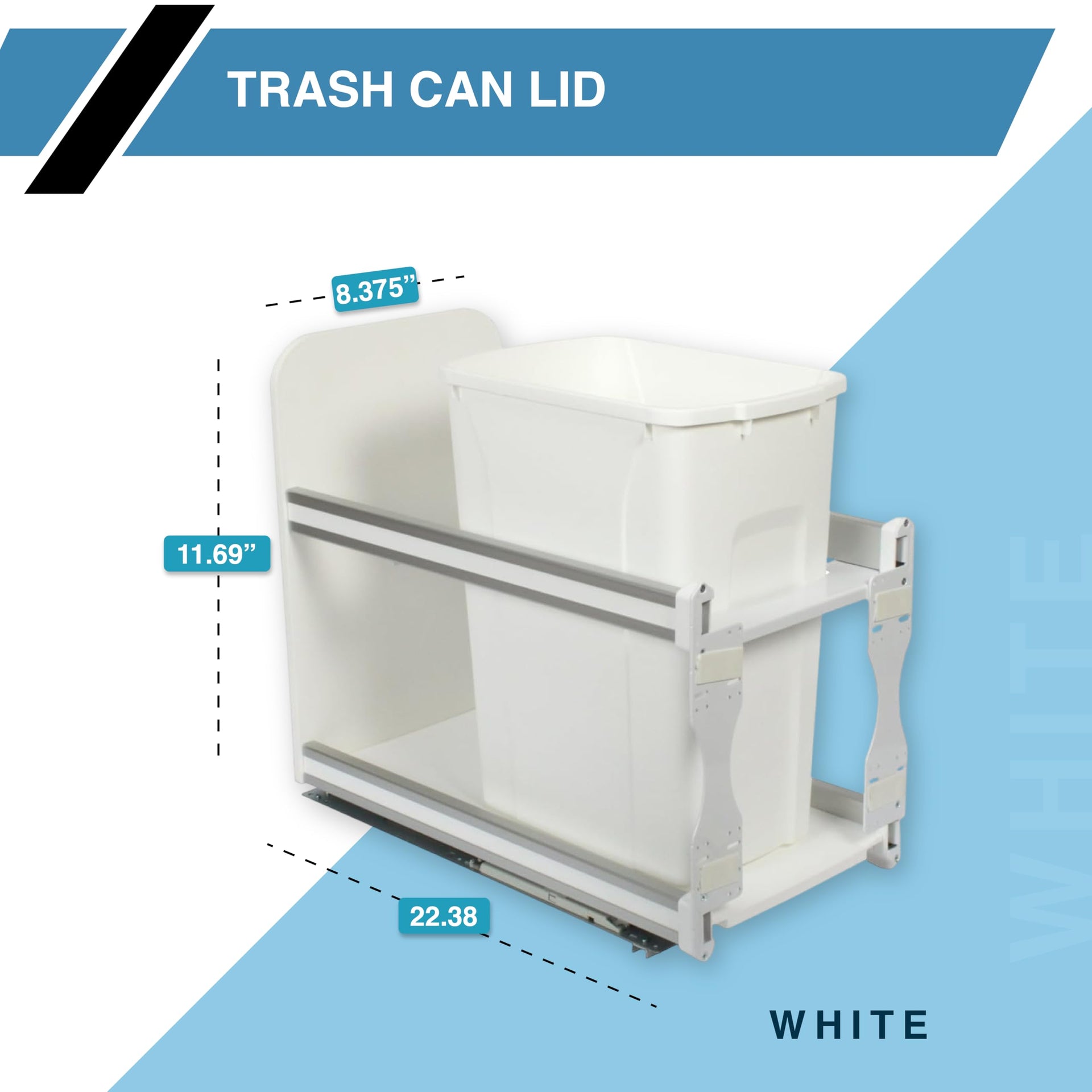 QT35LB WH Trash Can Lid