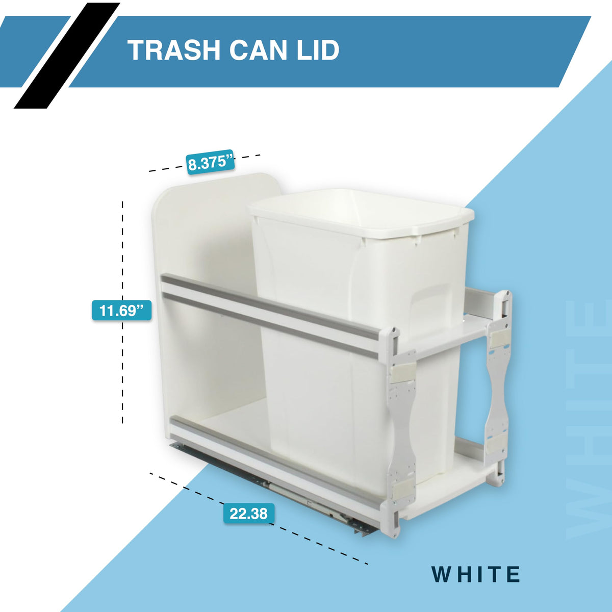 QT35LB WH Trash Can Lid