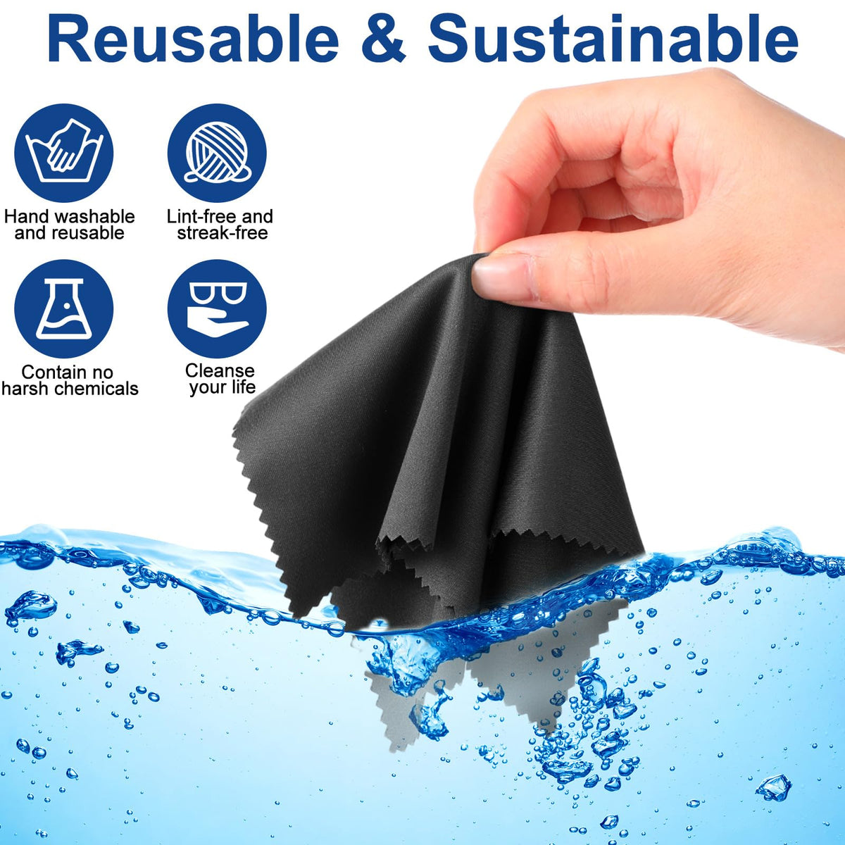 12 Pack Microfiber Cleaning Cloth (12 Count)
