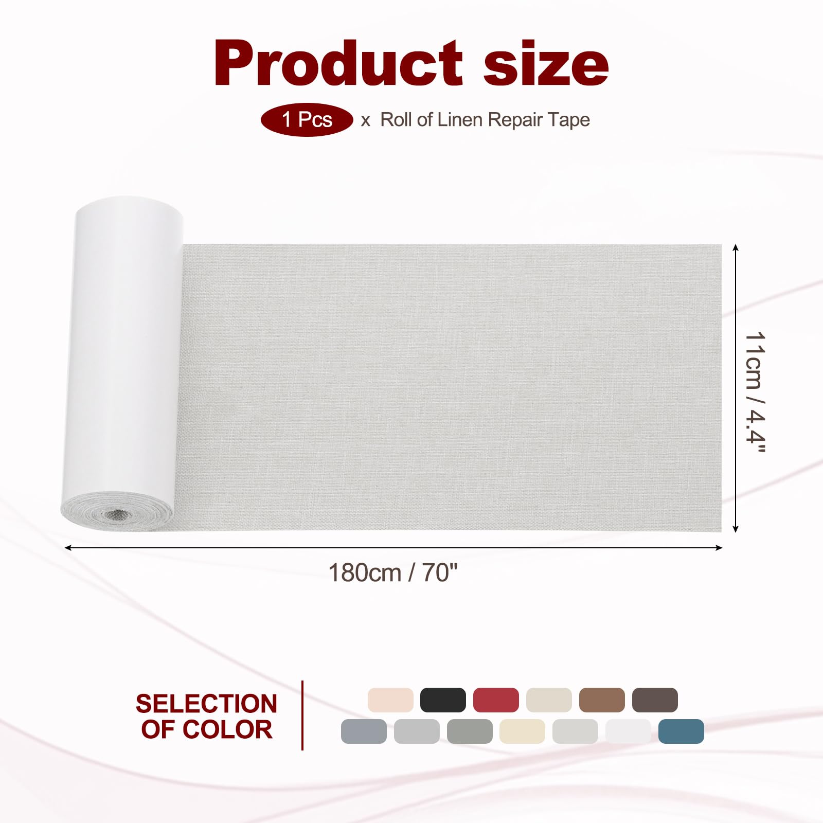 70x4.4 Inch Linen Repair Tape