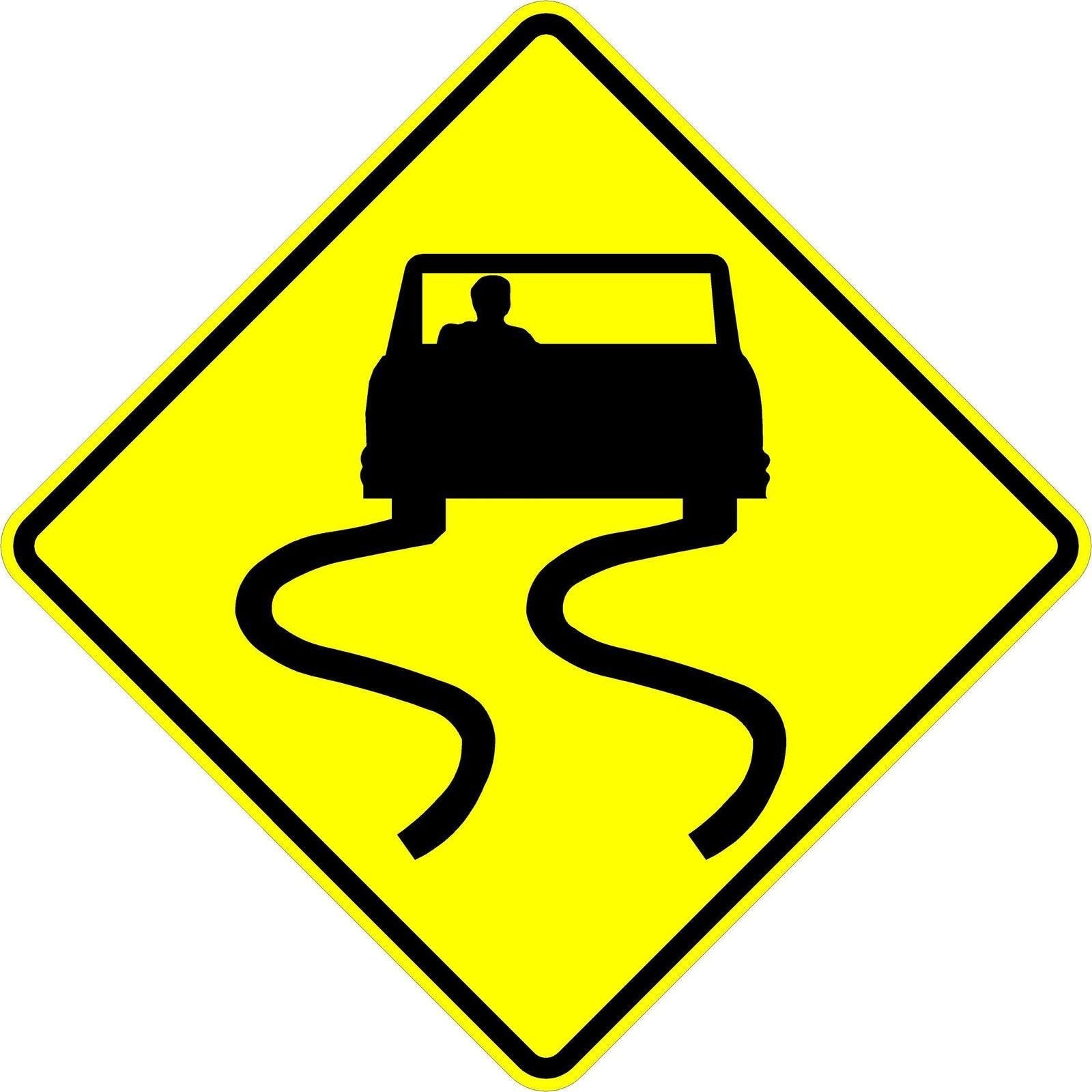18 x 18 Slippery When Wet Sign