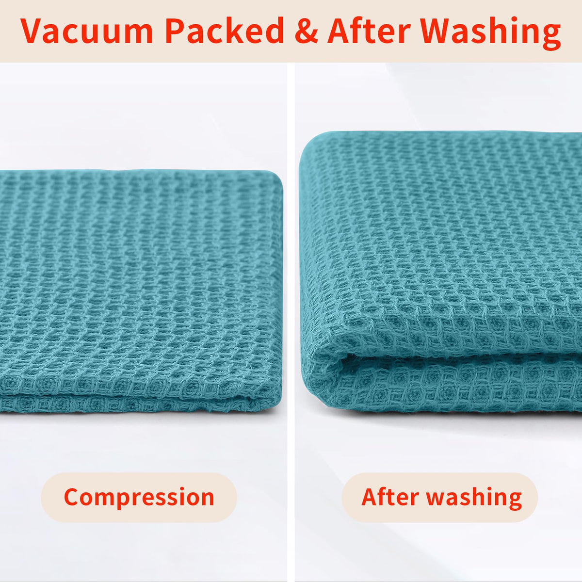 100% Cotton Waffle Weave Kitchen Dish Cloths 12 (12 Count)