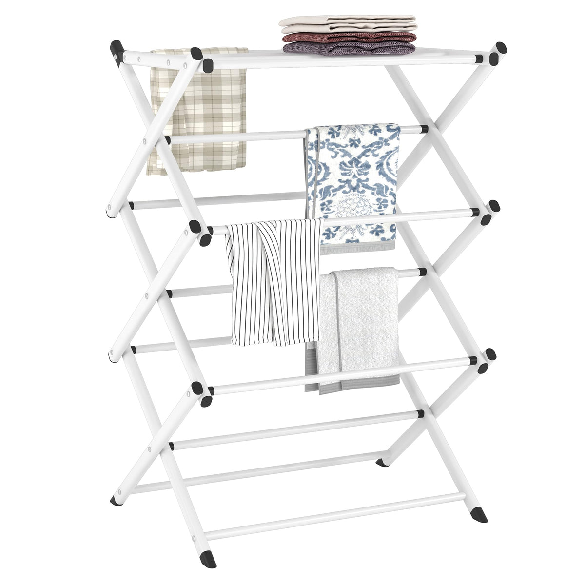 Household Indoor Folding Clothes Drying Rack