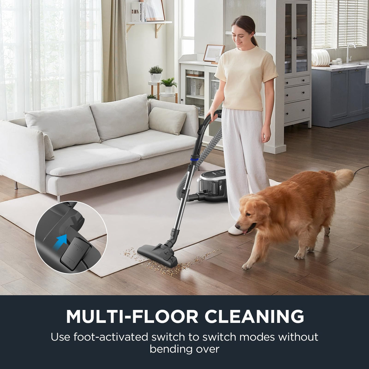 Bagless Canister Vacuum Cleaner