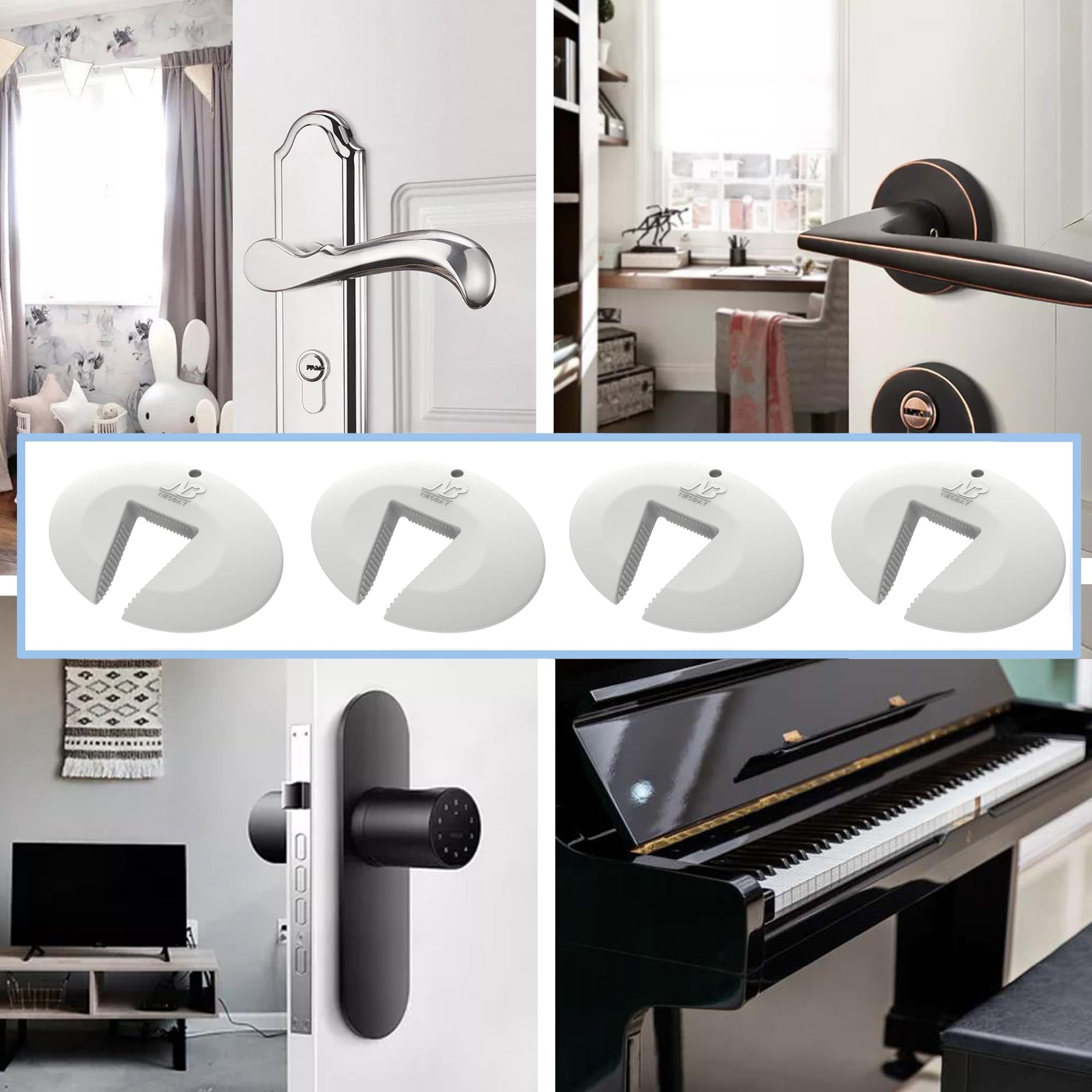 Door Pinch Guard and Door Slam Stopper (2 Count)