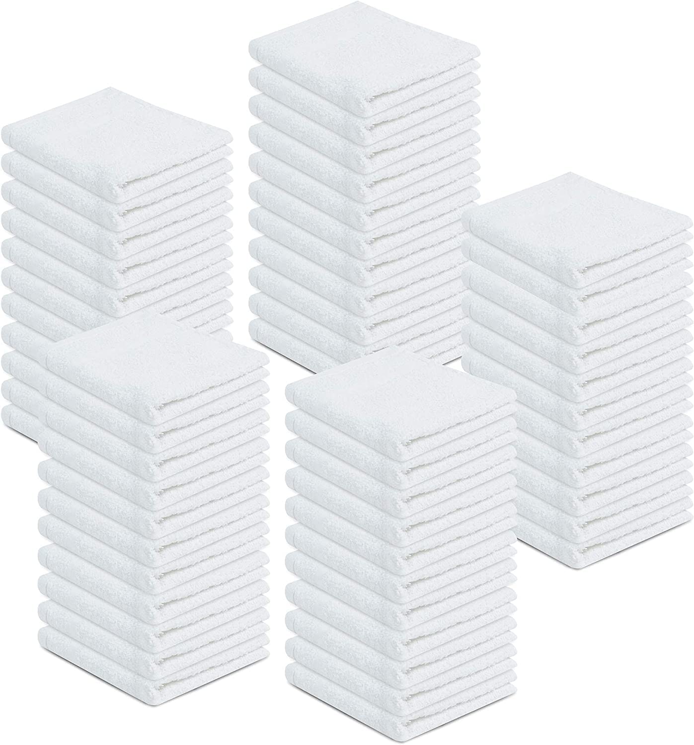 100% Cotton Terry Towels Cleaning Cloths Pack of 100 (100 Count)