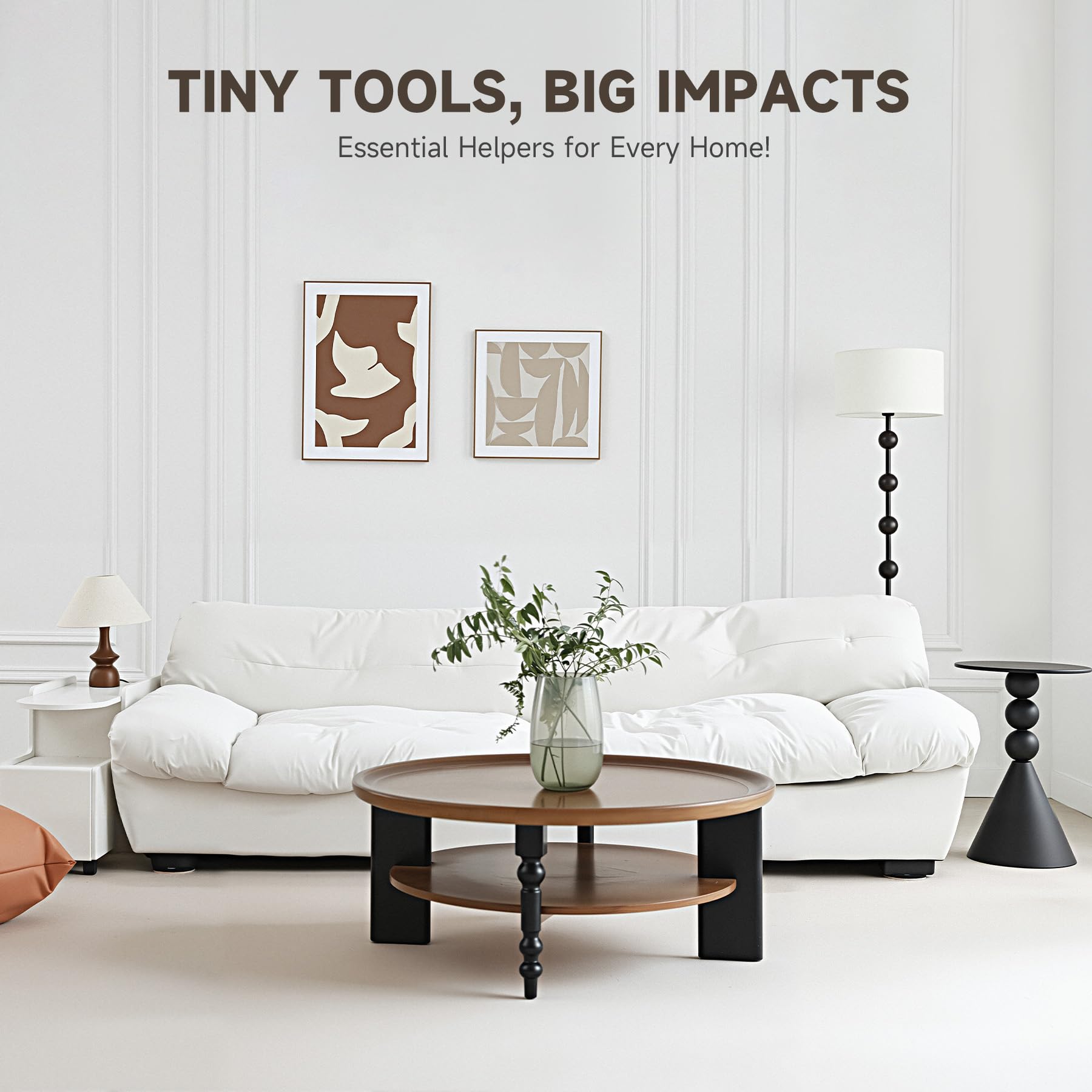 8pcs Felt Furniture Sliders for Hardwood Floors (8 Count)