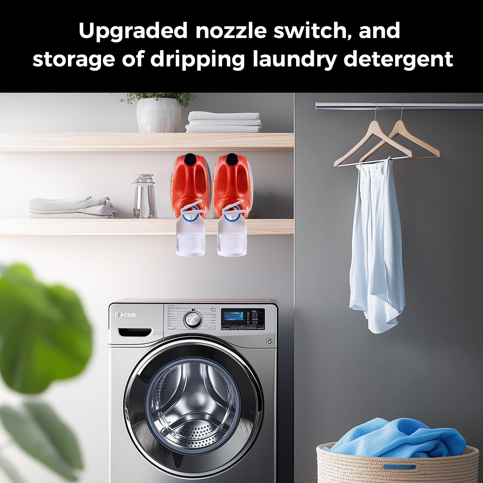 Laundry Detergent Dispenser Cup Holder & Nozzle Force