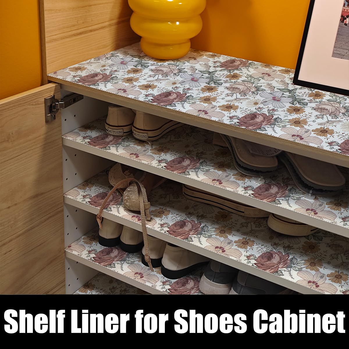 Floral Drawer Shelf Liners