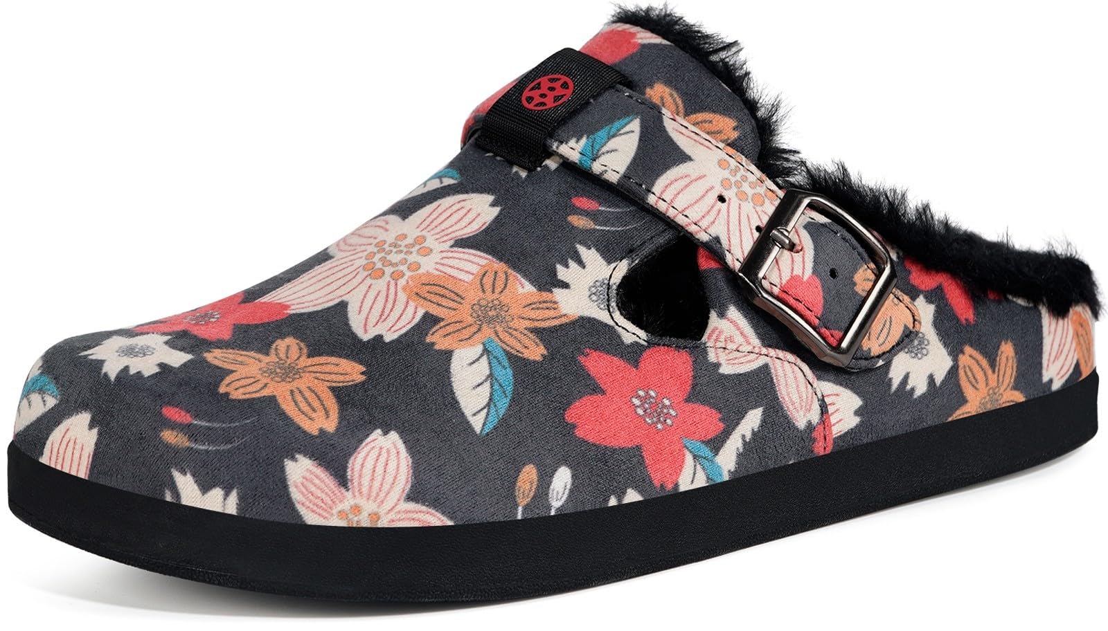 Fur Lined Clogs for Women Men Winter Slippers