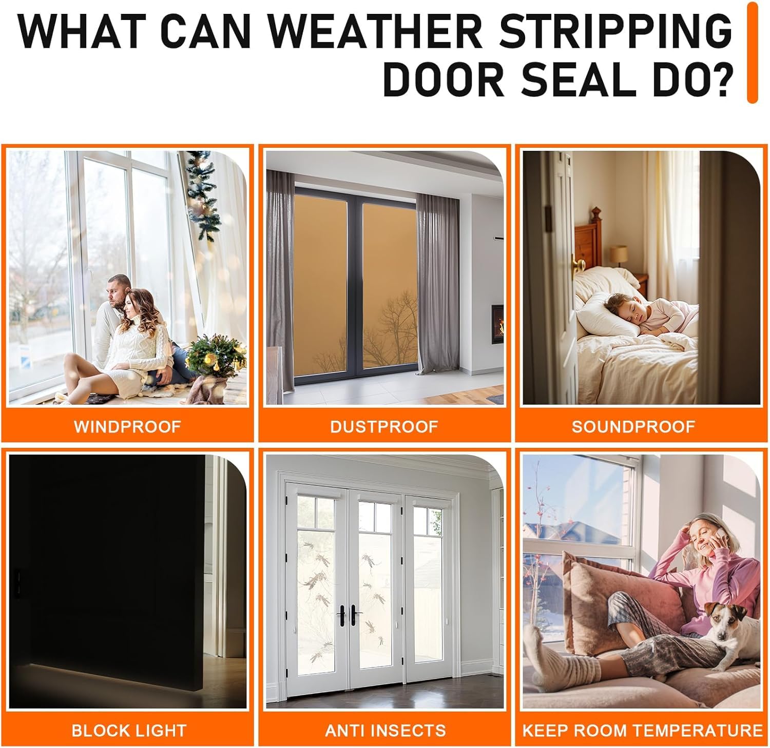 White Rubber Weather Stripping Door Seal Strip (50 Foot)