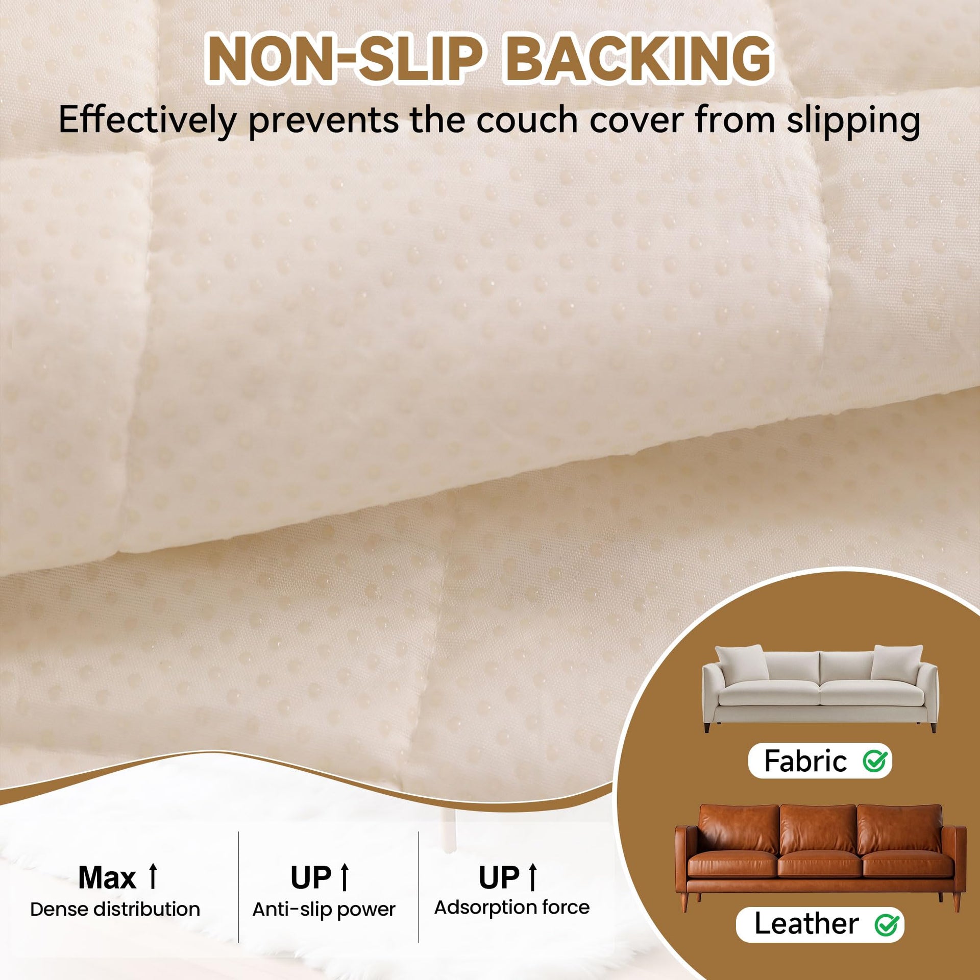 Dog Couch Cover Washable Non Slip Pet Friendly Sofa Couch Protector (4 Count)