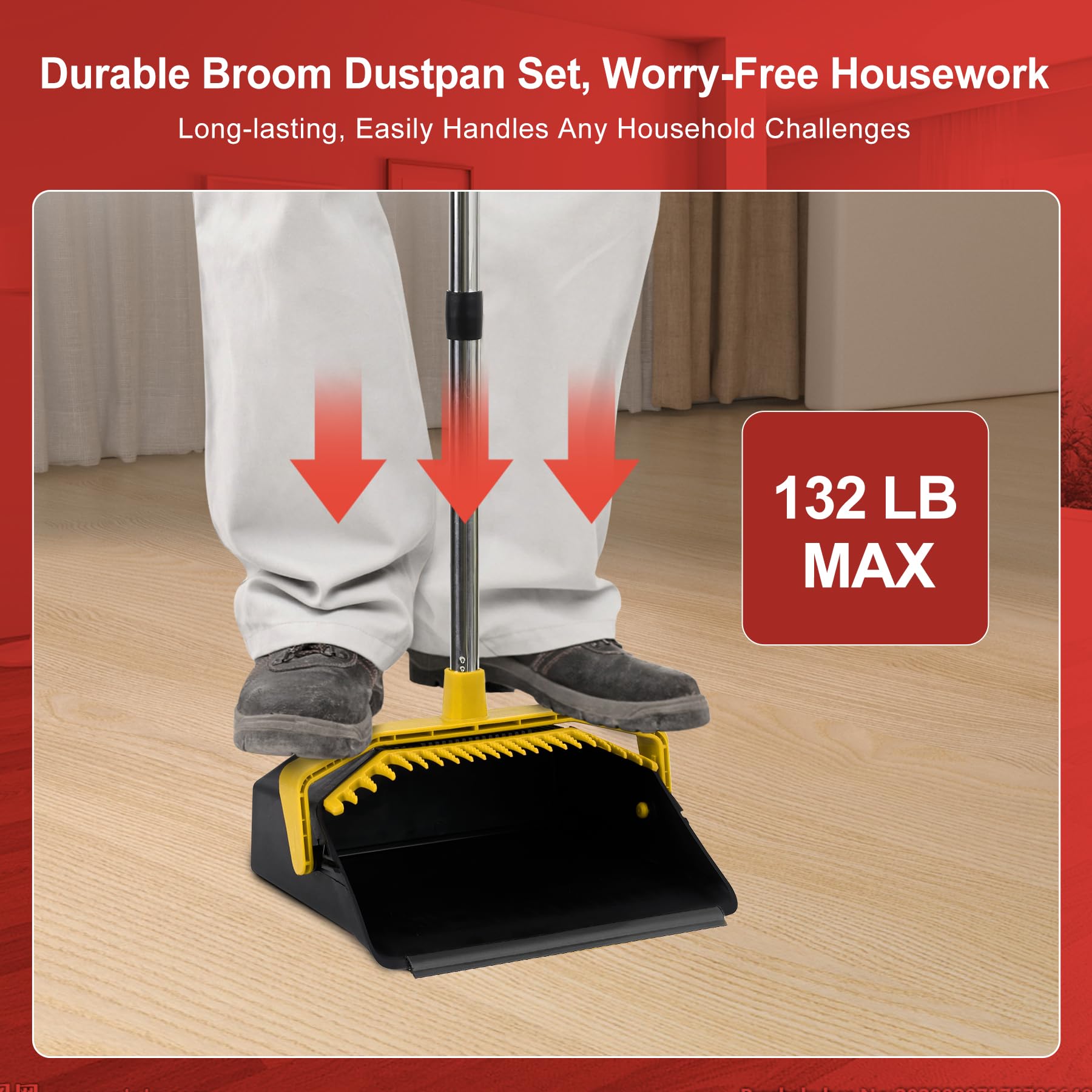 Broom and Dustpan Set for Home