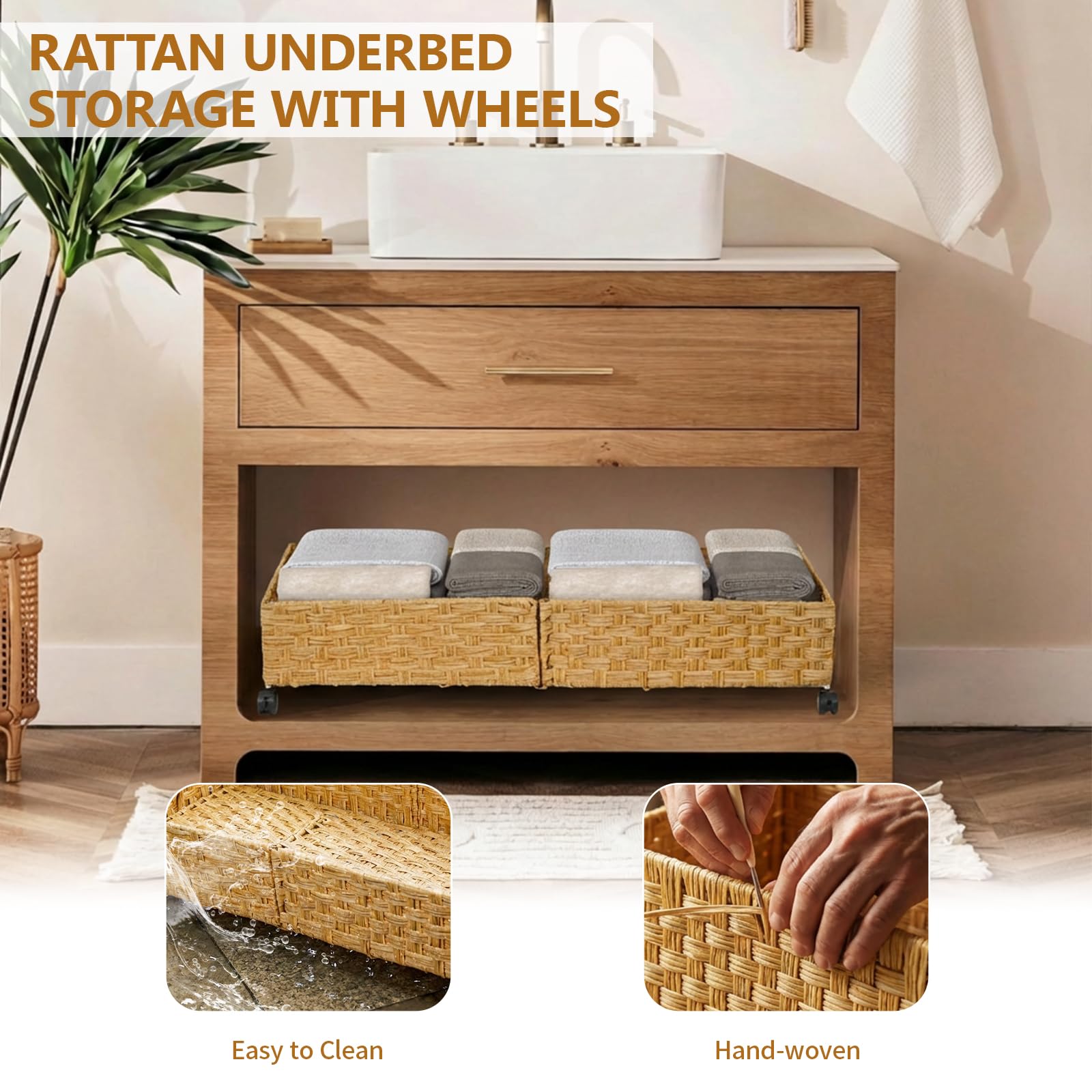 Under Bed Storage with Wheels