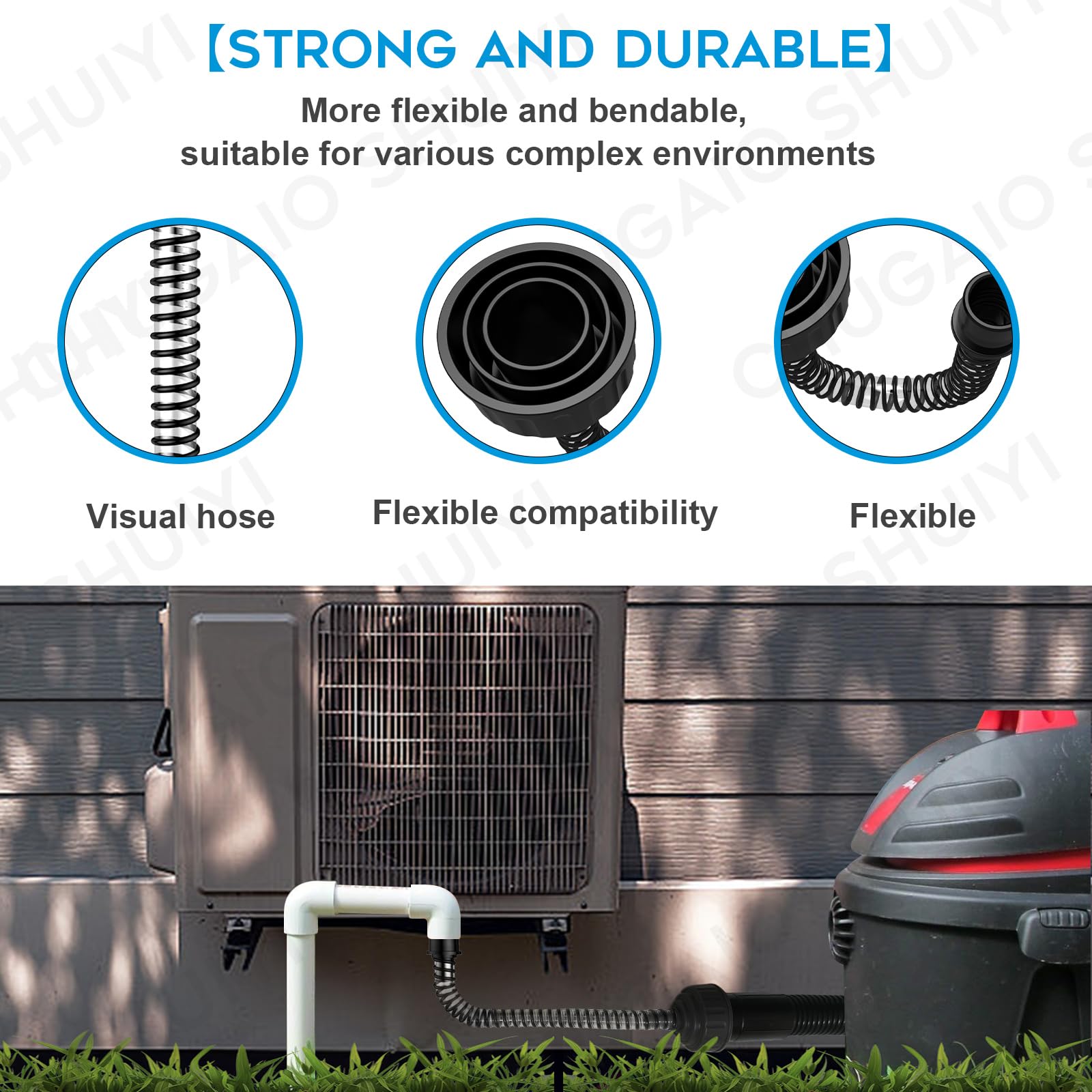 AC Drain Line Cleaner；AC Drain Line Cleaner Adapter Evacuates & AC Drain Line Unclogger Tool