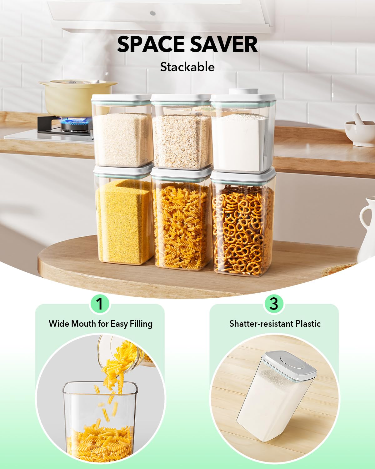 Food Storage Container Sets (6 Count)