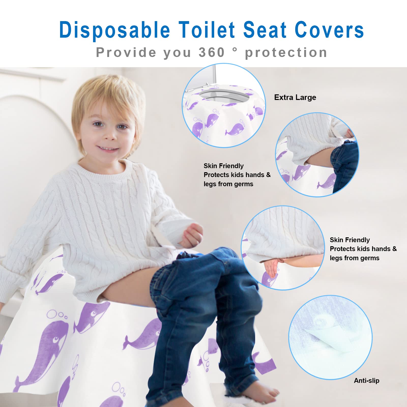 21 Pack Toilet Seat Covers Disposable