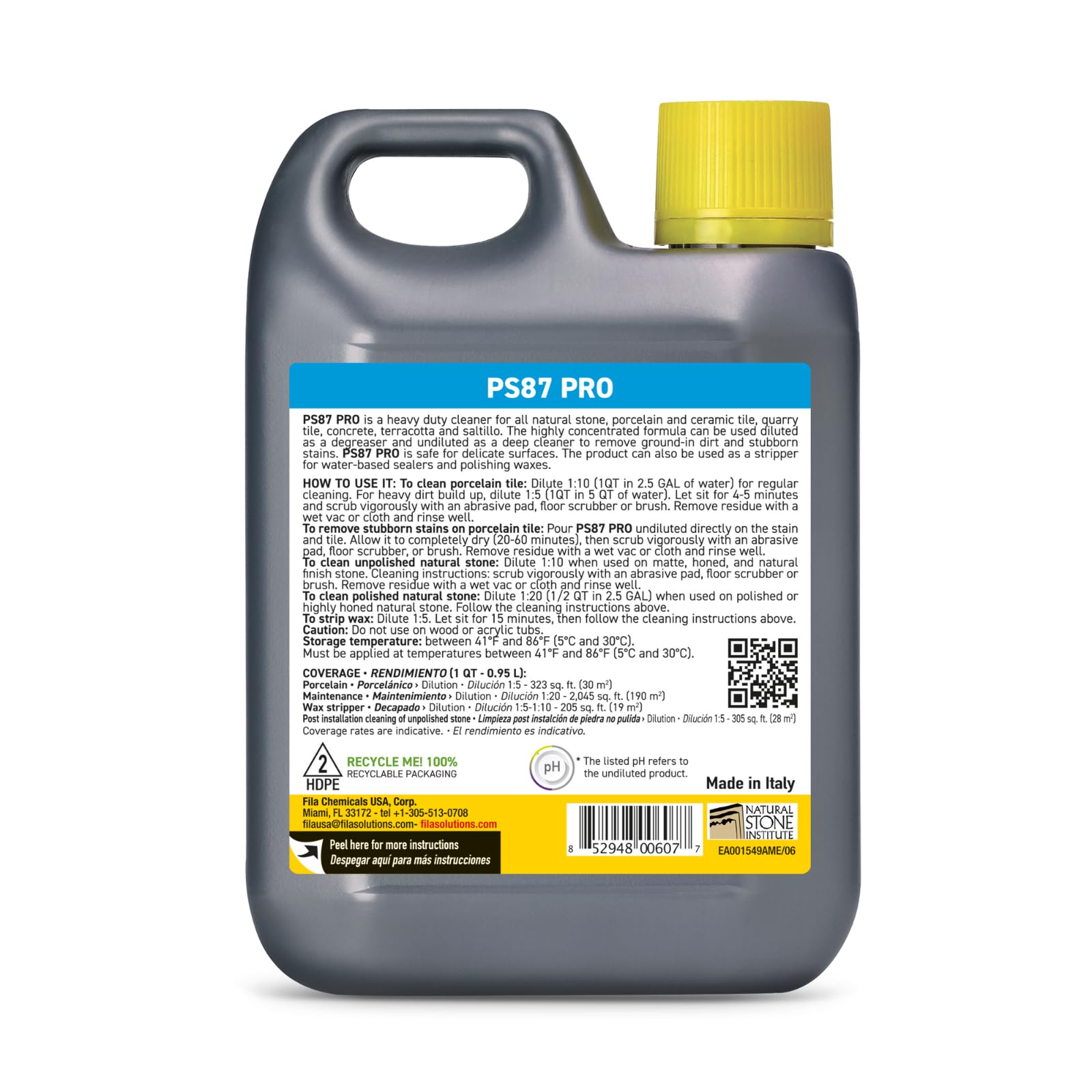 FILA Heavy Duty Cleaner PS87 PRO (32 Fl Oz)
