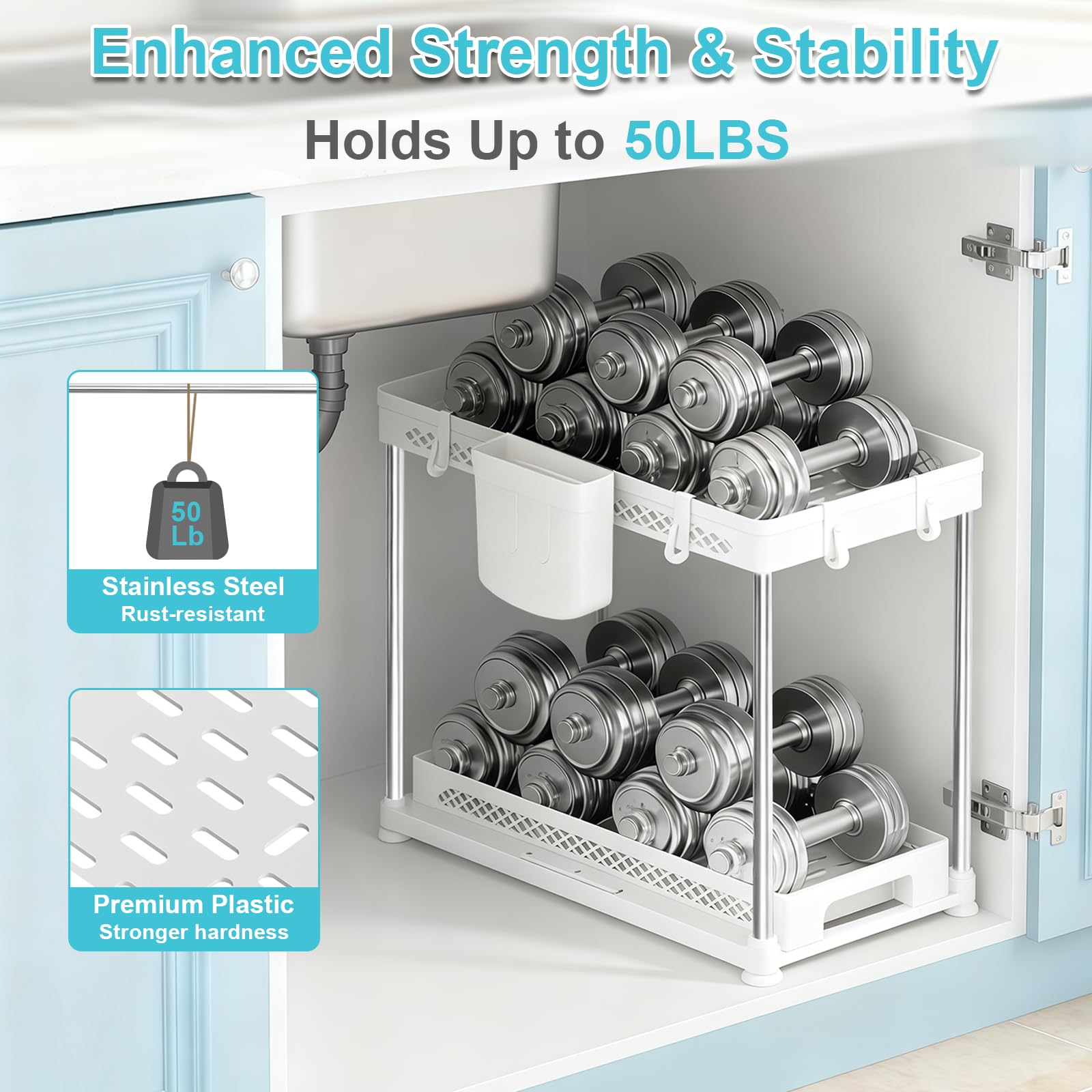 Under Kitchen Sink Organizer (2 Count)