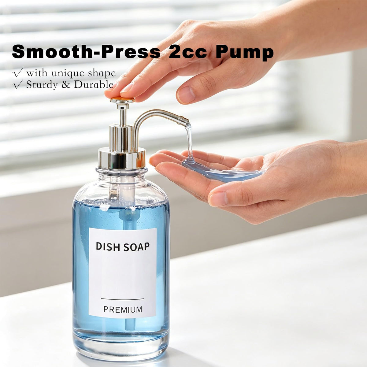 Dish Soap Dispenser for Kitchen (2 Count)