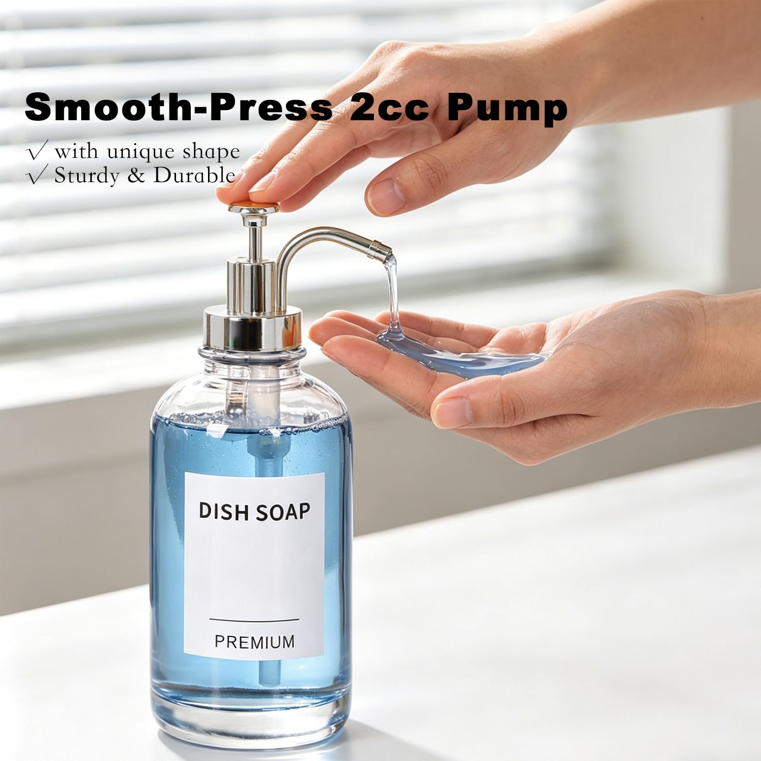 Dish Soap Dispenser for Kitchen (2 Count)