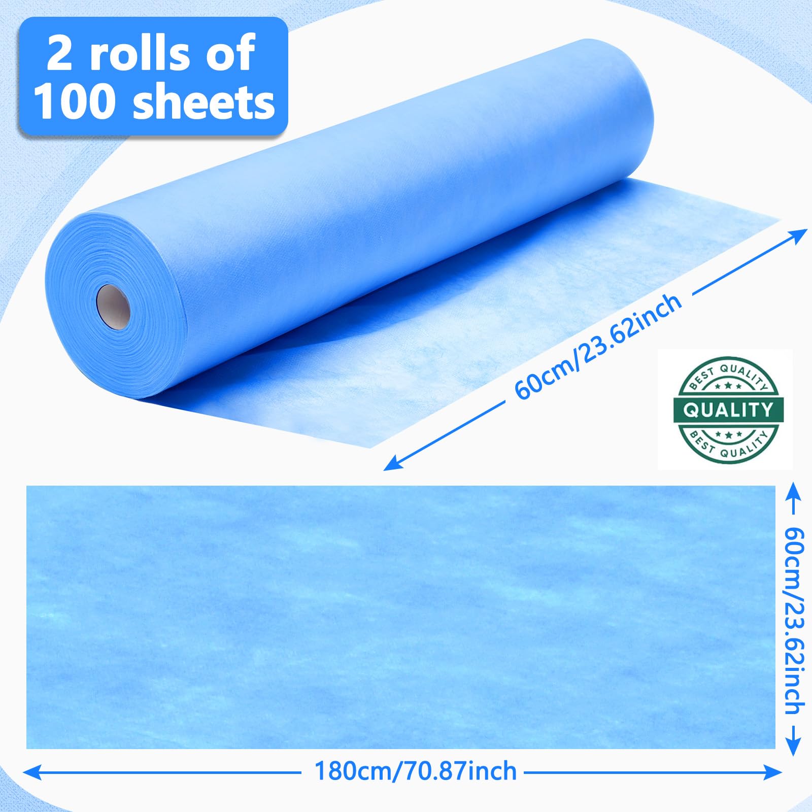 2 Rolls Disposable Massage Table Sheets (2 Count)