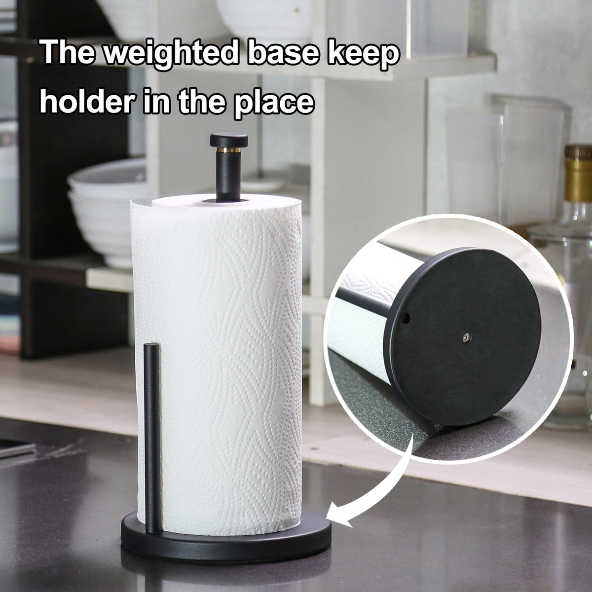 Weighted Base Paper Towel Holder Countertop