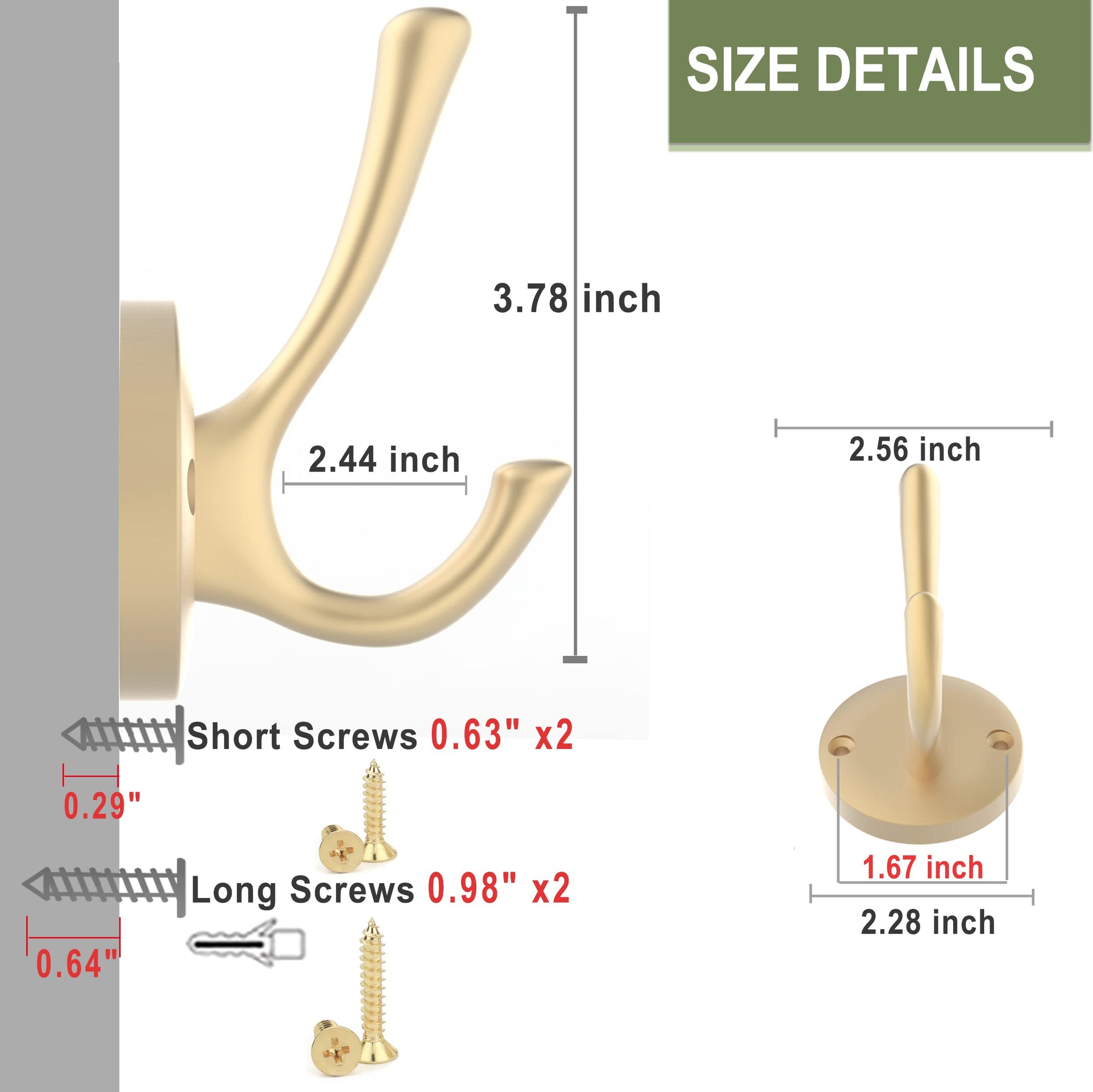 Gold Wall Hooks