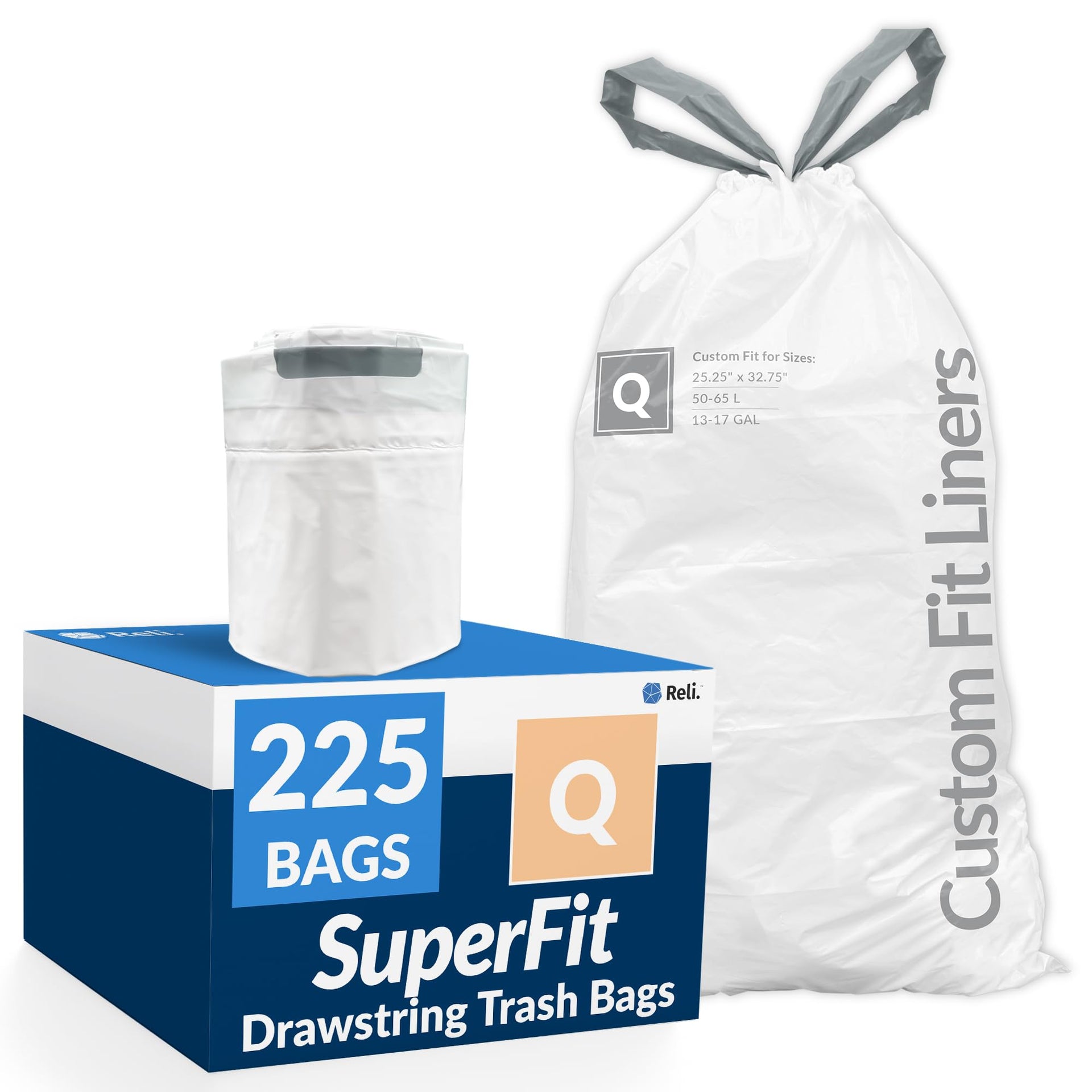 Code Q Trash Bags 225 Ct (225 Count)