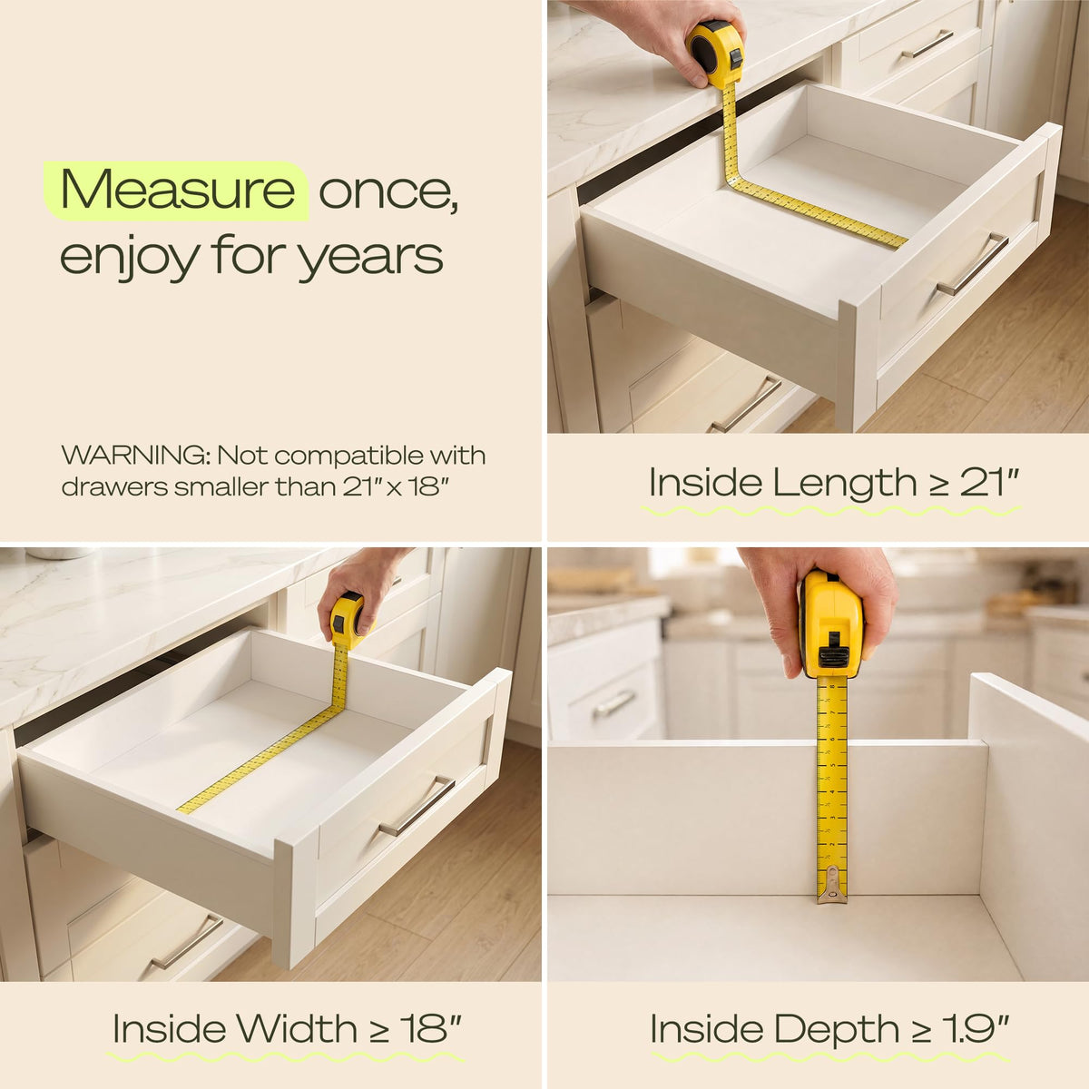 Drawer Organizer for Kitchen Organization