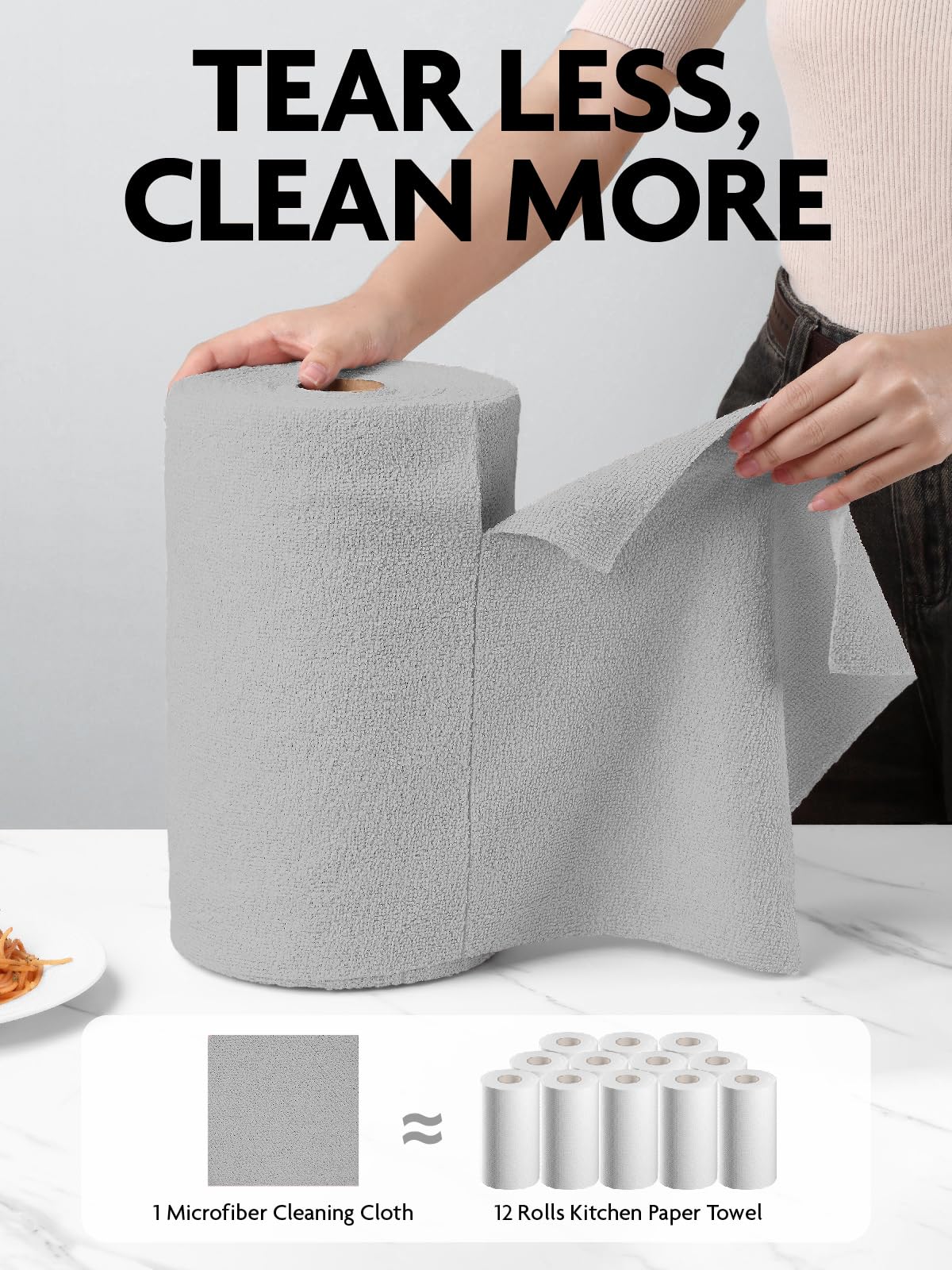 Microfiber Cleaning Cloth Rolls (675 Count)