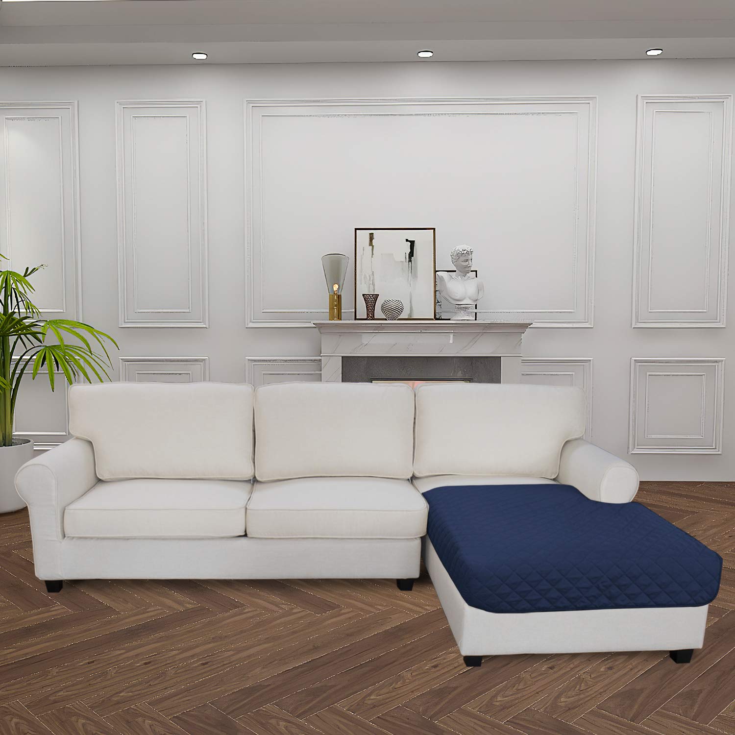 Sectional Couch Covers for Dogs L Shape Sofa Cover Reversible Sofa Slipcover Chaise Lounge Cover Furniture Protector Cover for Pets Dog Cat