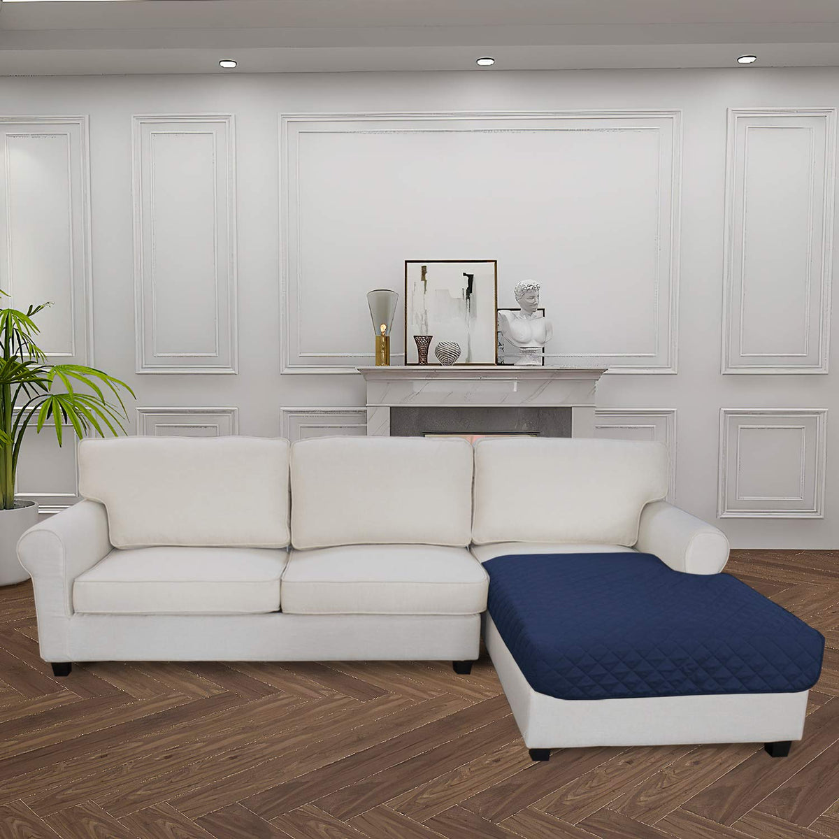 Sectional Couch Covers for Dogs L Shape Sofa Cover Reversible Sofa Slipcover Chaise Lounge Cover Furniture Protector Cover for Pets Dog Cat