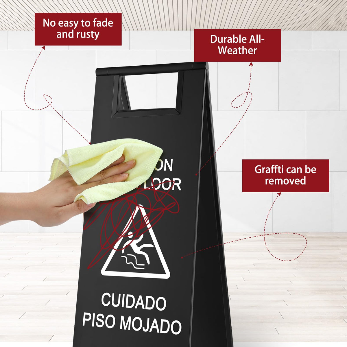 1 Pcs Wet Floor Signs