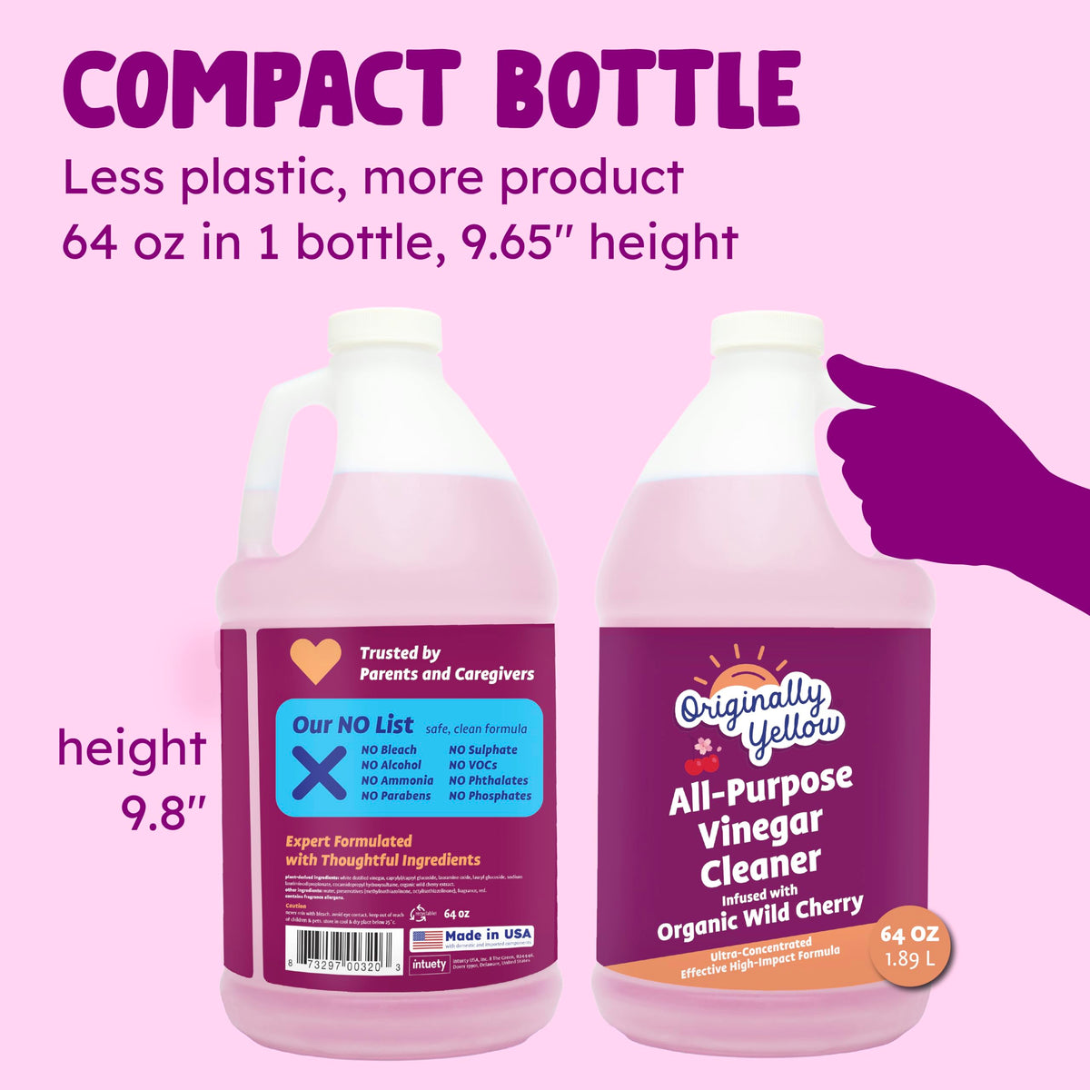 Lavender White Vinegar For Cleaning Purpose (128 Fl Oz)