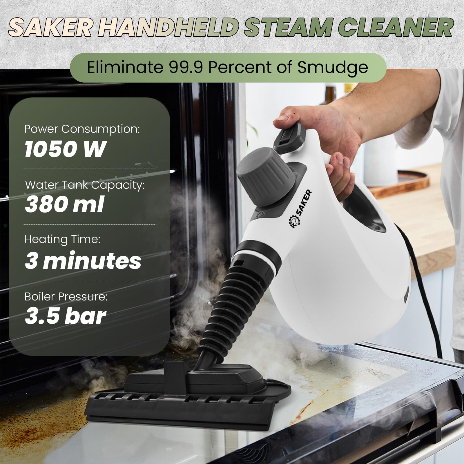 Pressurized Handheld Steam Cleaner