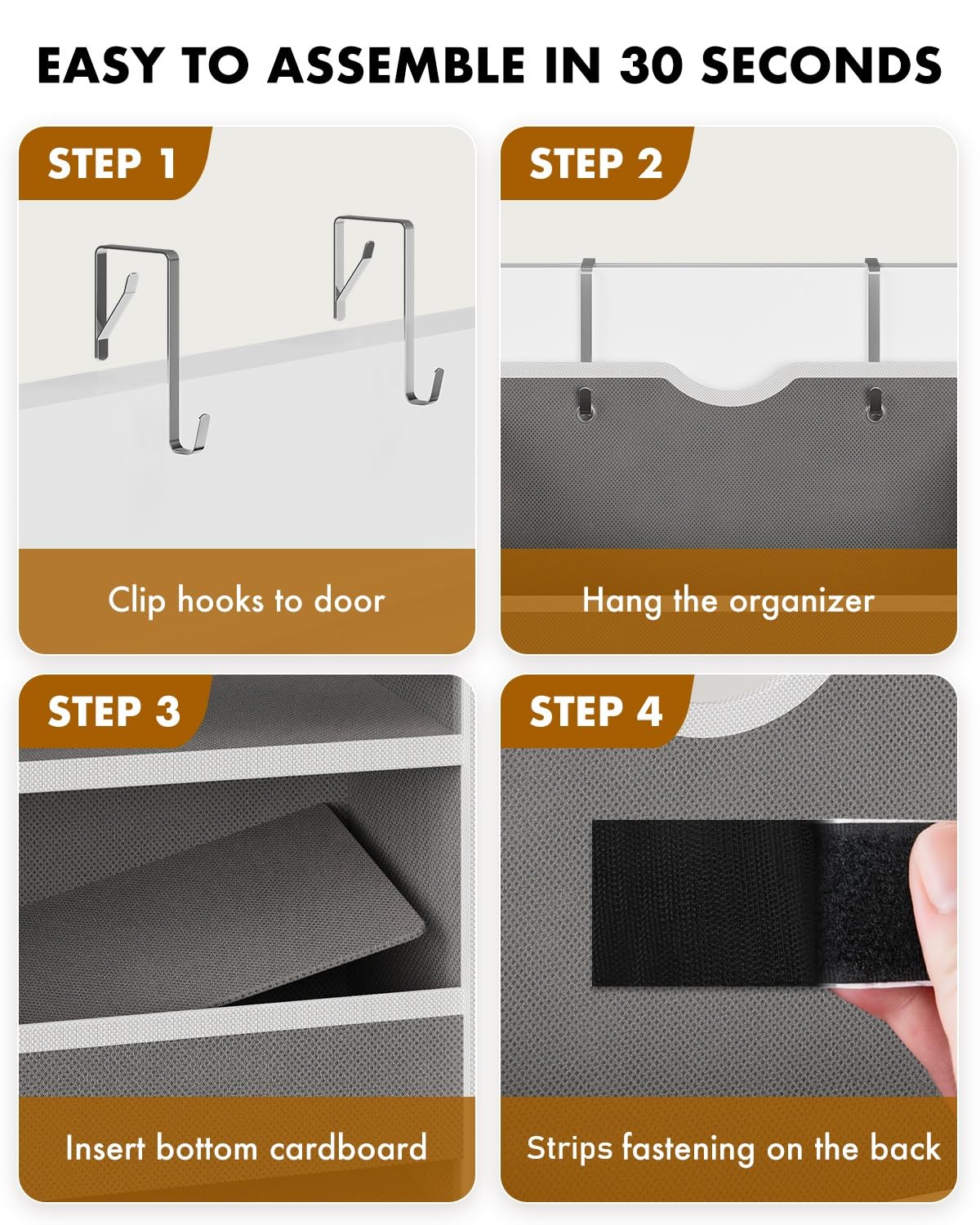 Over the Door Hanging Organizer for Bathroom & Nursery